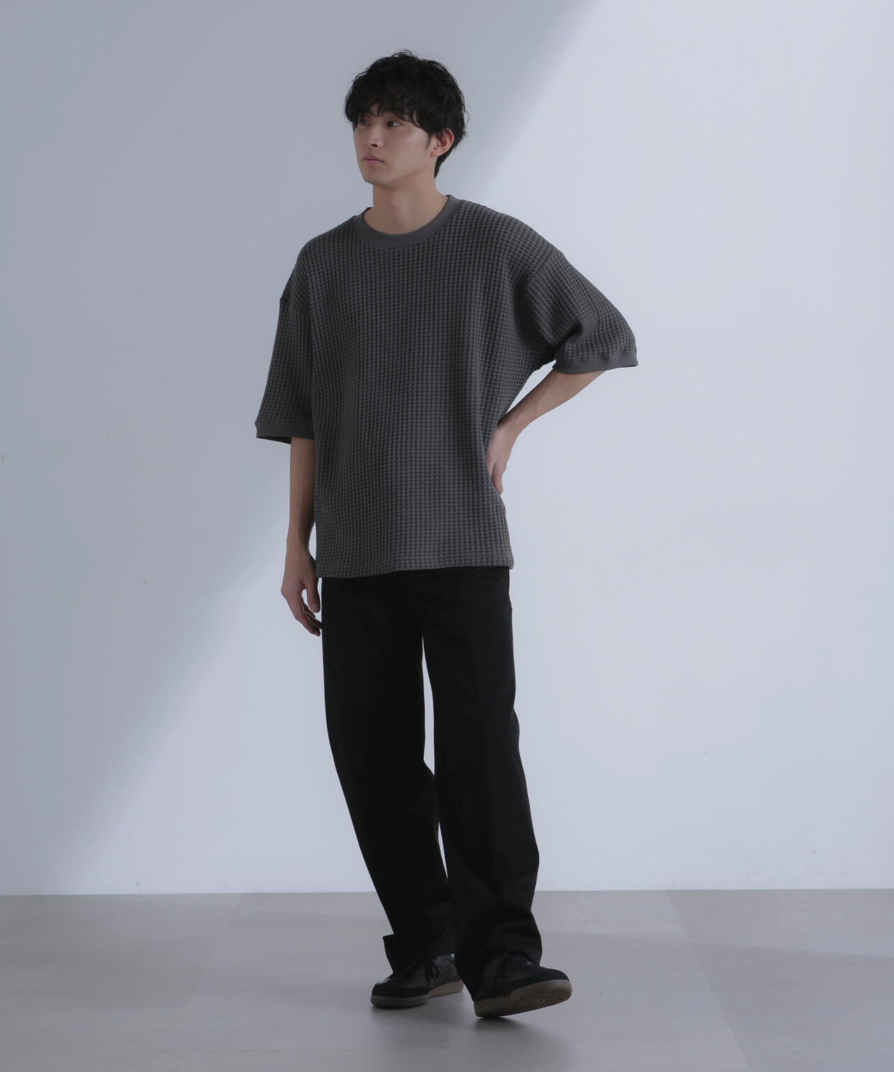 オニワッフルビッグTシャツ 五分袖 6724124212