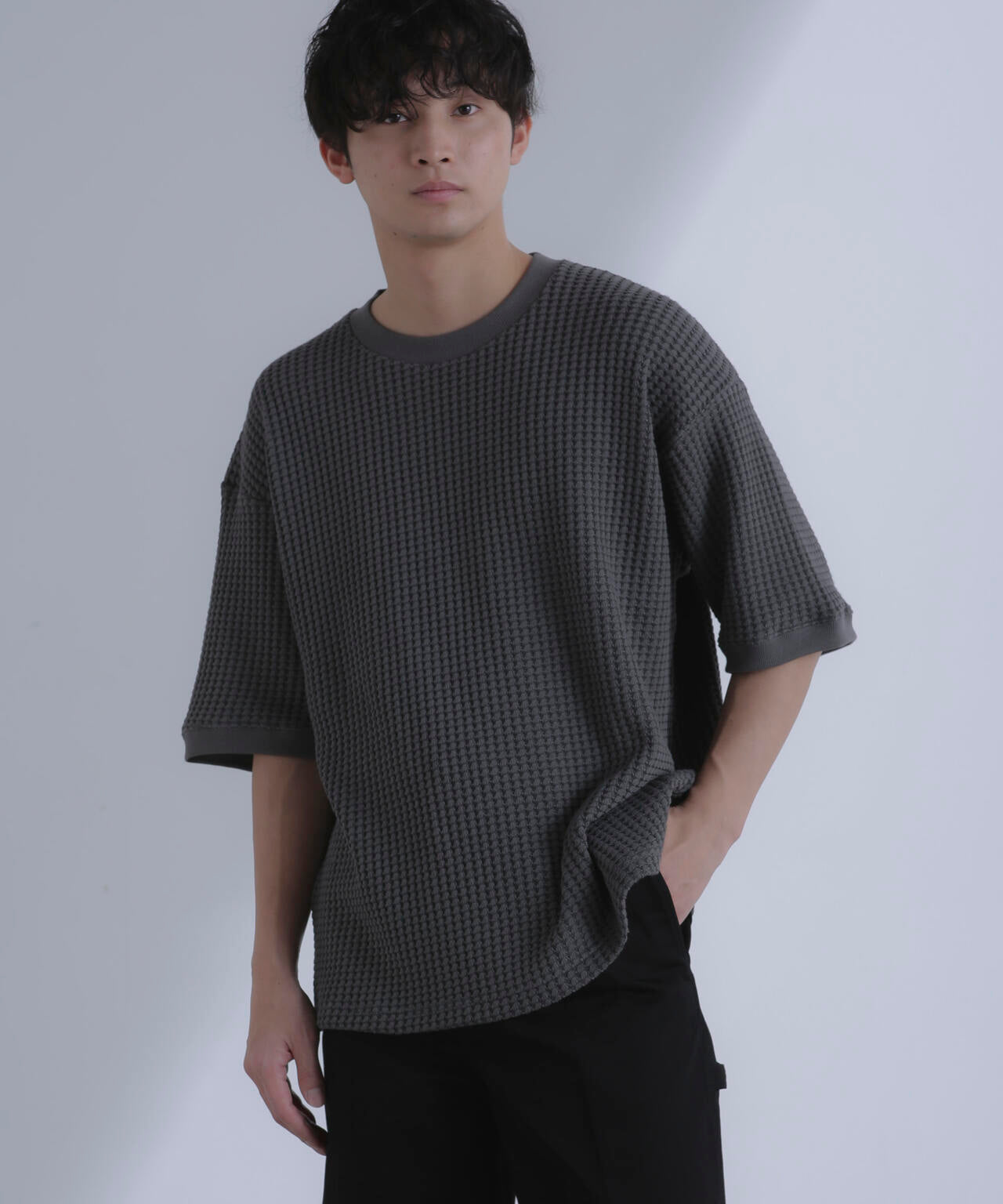オニワッフルビッグTシャツ 五分袖 6724124212