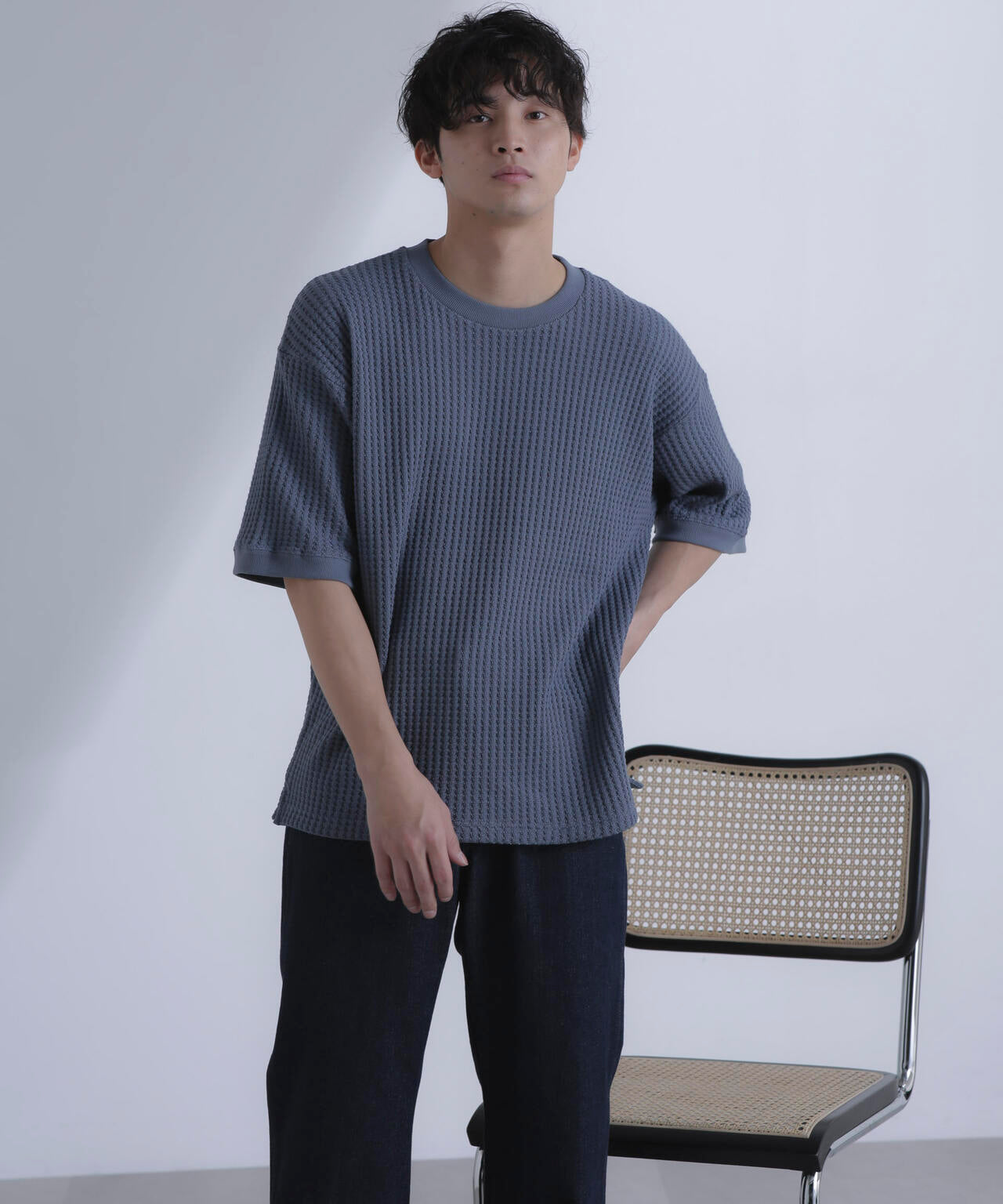 オニワッフル ビッグ Tシャツ 五分袖