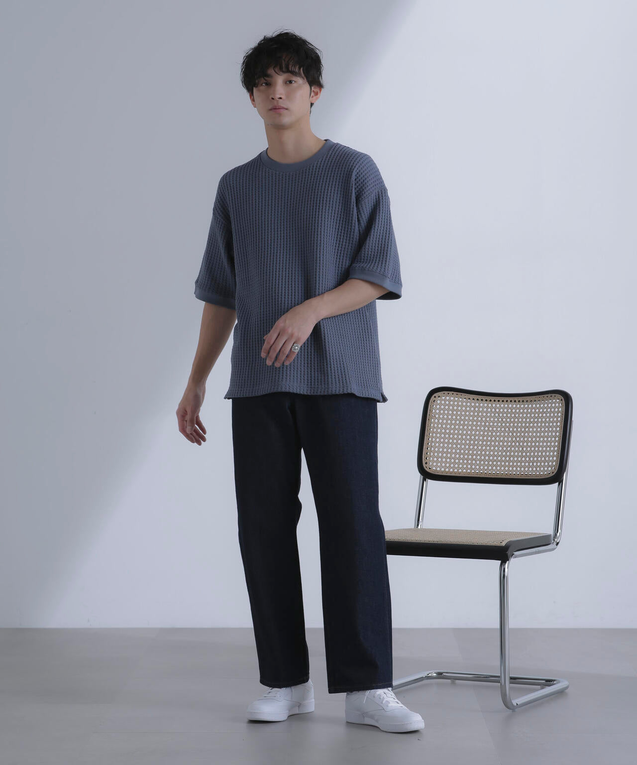 オニワッフルビッグTシャツ 五分袖 6724124212