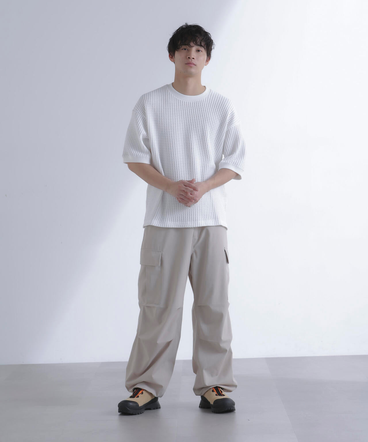 オニワッフルビッグTシャツ 五分袖 6724124212