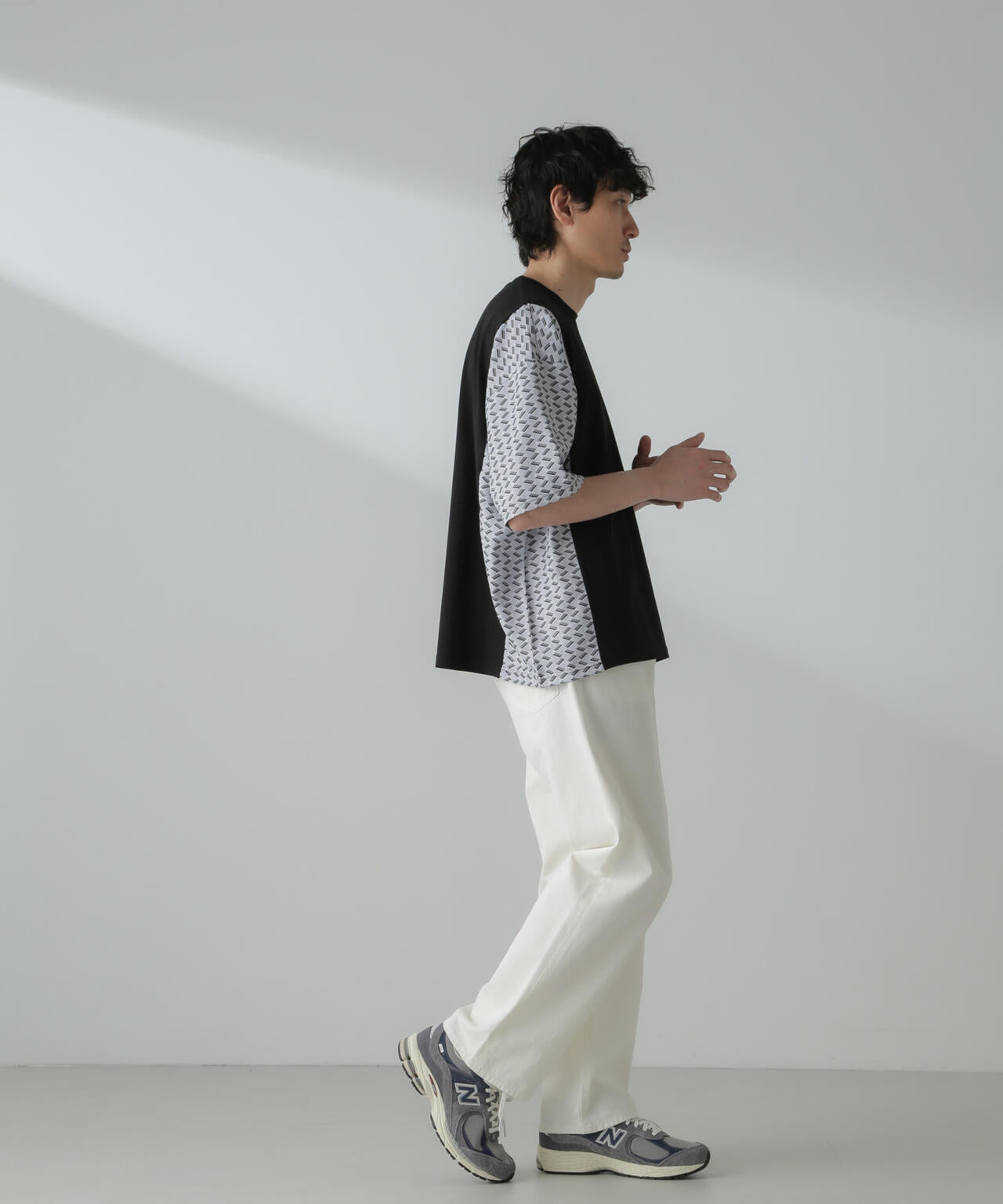 切り替えパターンTシャツ 半袖(セットアップ可） 6724124221