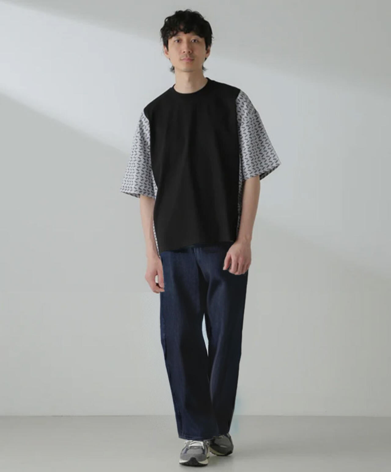 切り替えパターンTシャツ 半袖(セットアップ可） 6724124221
