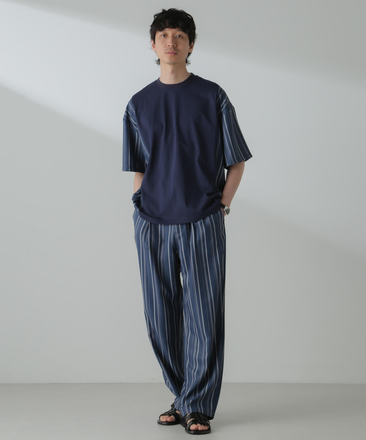 切り替えパターンTシャツ 半袖(セットアップ可） 6724124221