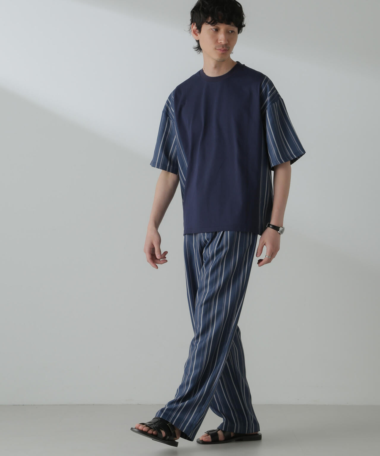 切り替えパターンTシャツ 半袖(セットアップ可） 6724124221