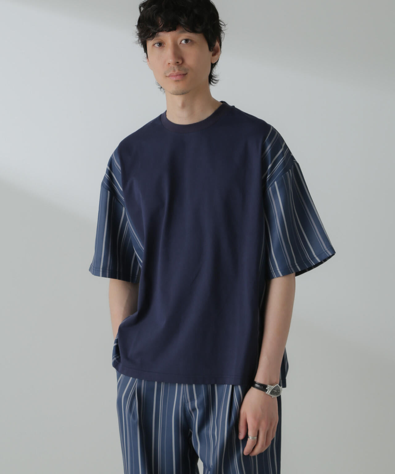 切り替えパターンTシャツ 半袖(セットアップ可） 6724124221