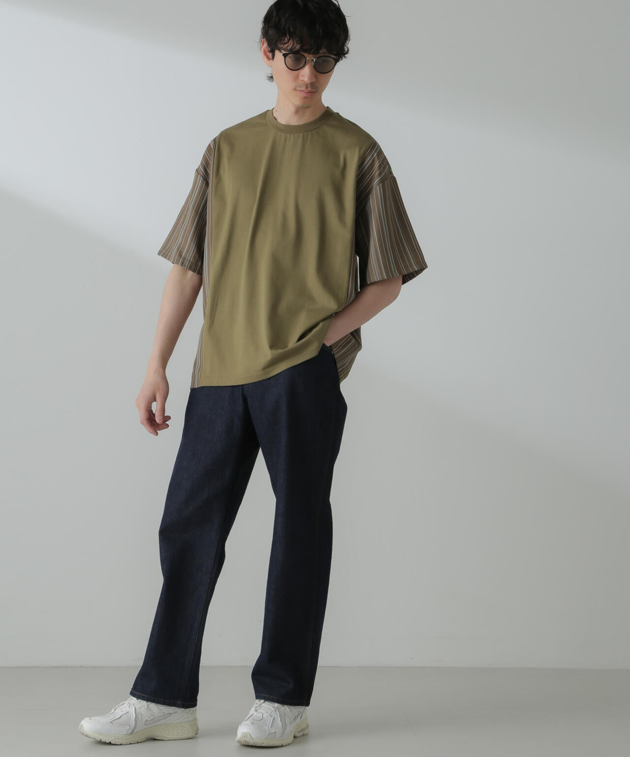 切り替えパターンTシャツ 半袖(セットアップ可） 6724124221