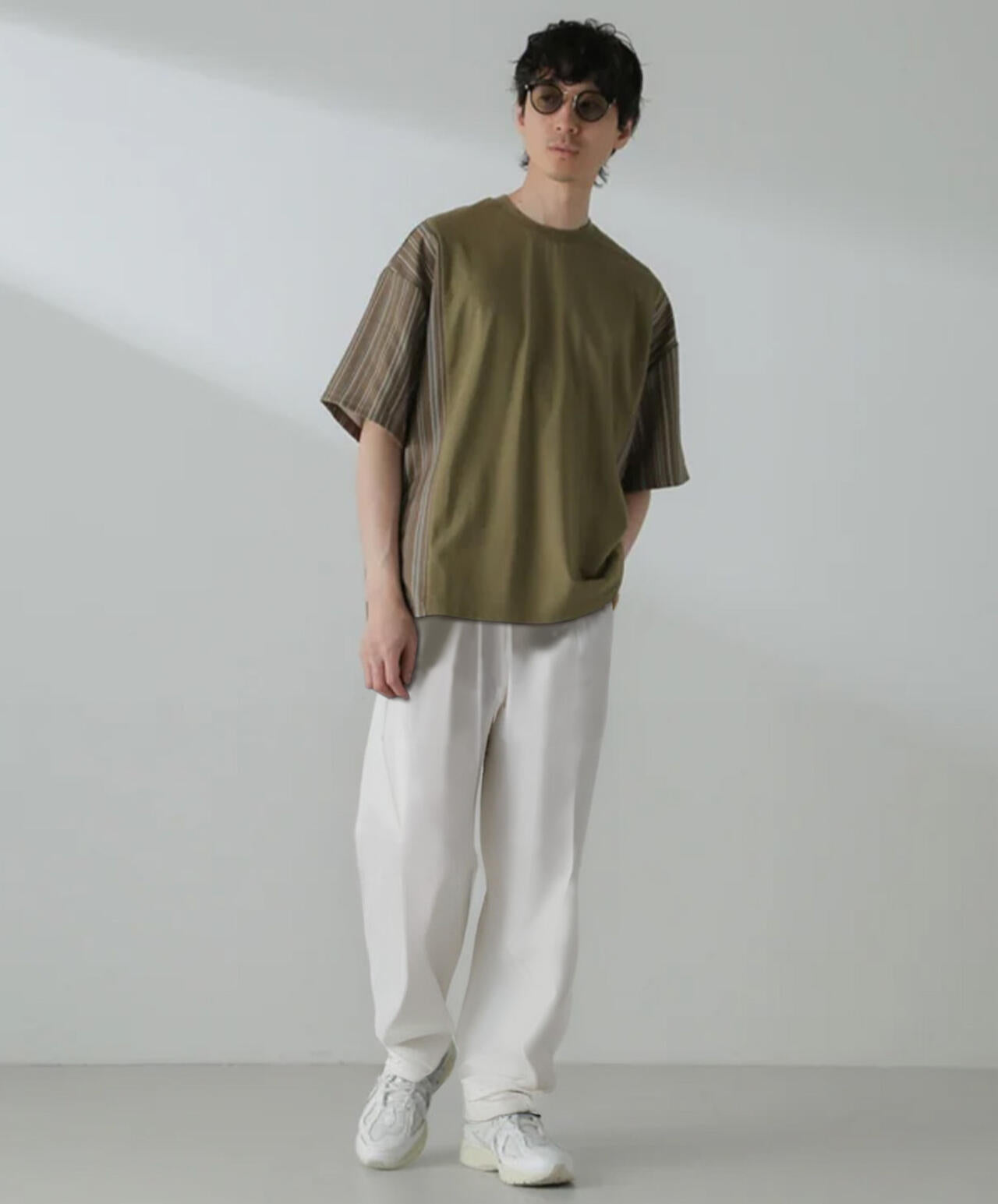 切り替えパターンTシャツ 半袖(セットアップ可） 6724124221