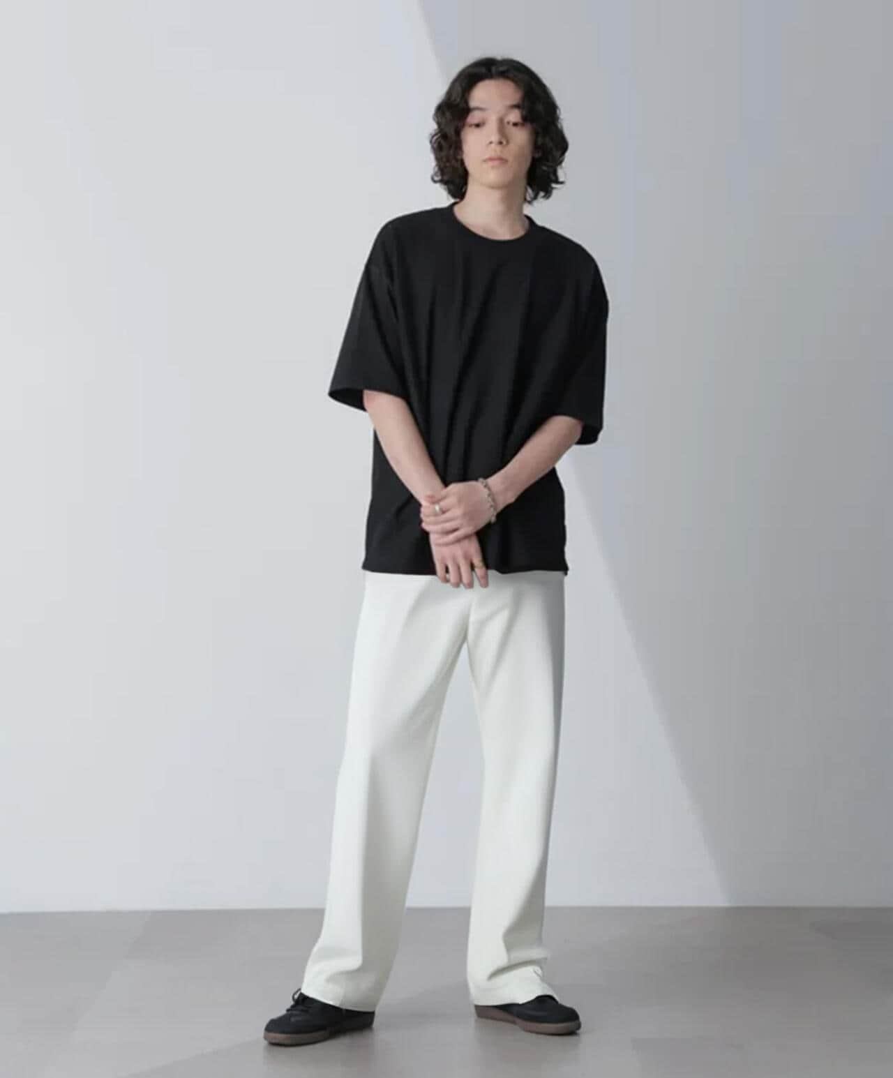 リンクスジャガードコンビTシャツ 半袖 6724124241