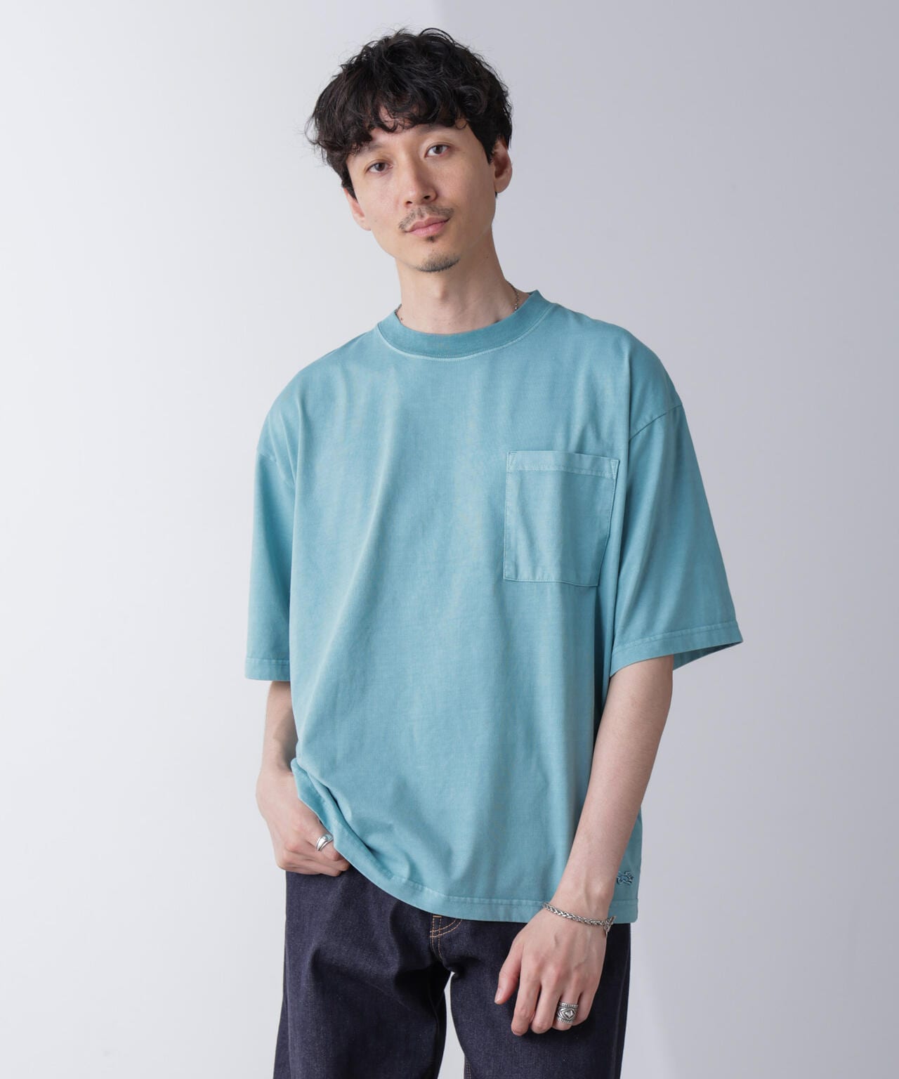 nest Robe ピグメントダイ スモールカラーブラウス ピンク 綿麻