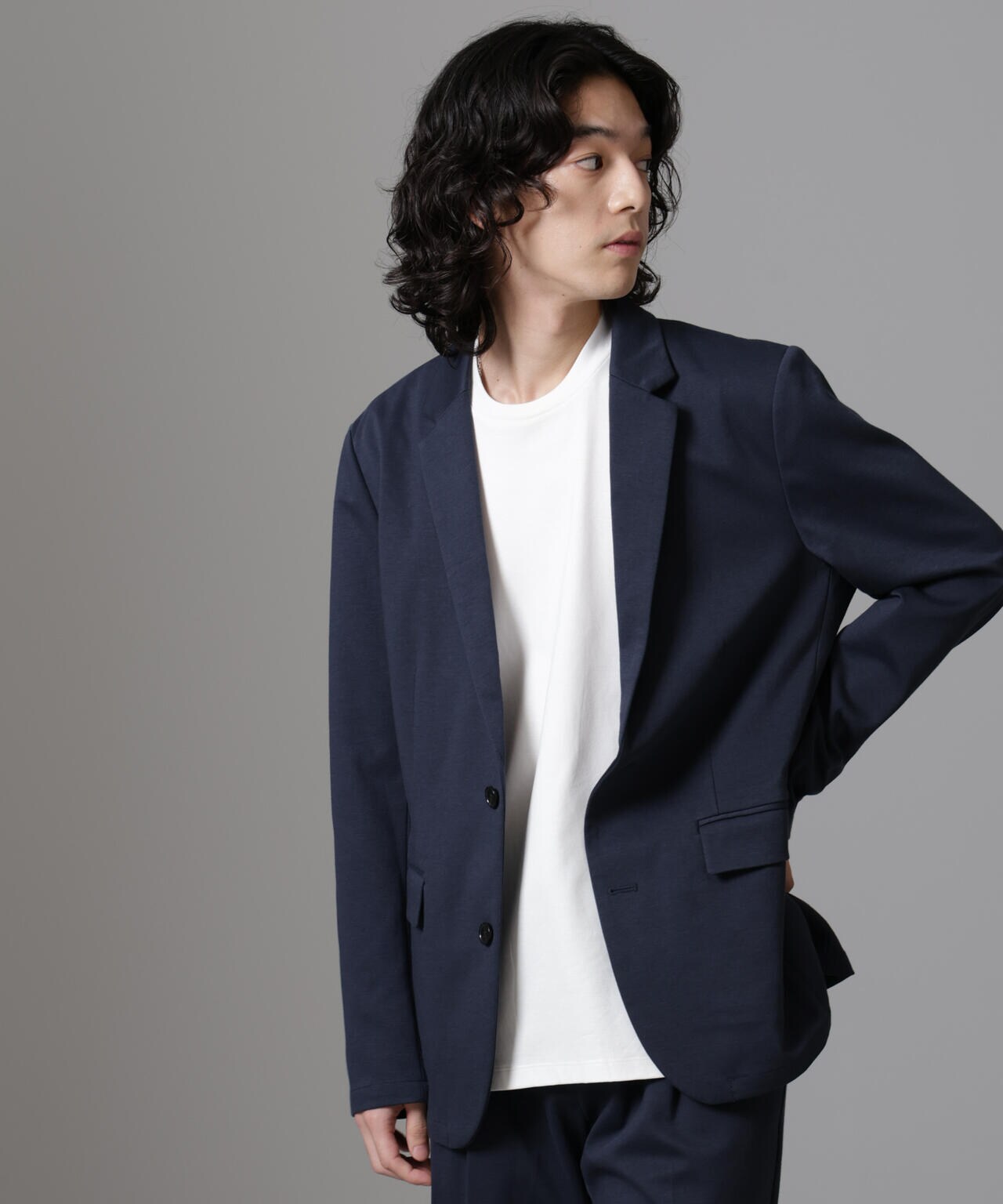 ストレッチ カノコ ジャケット