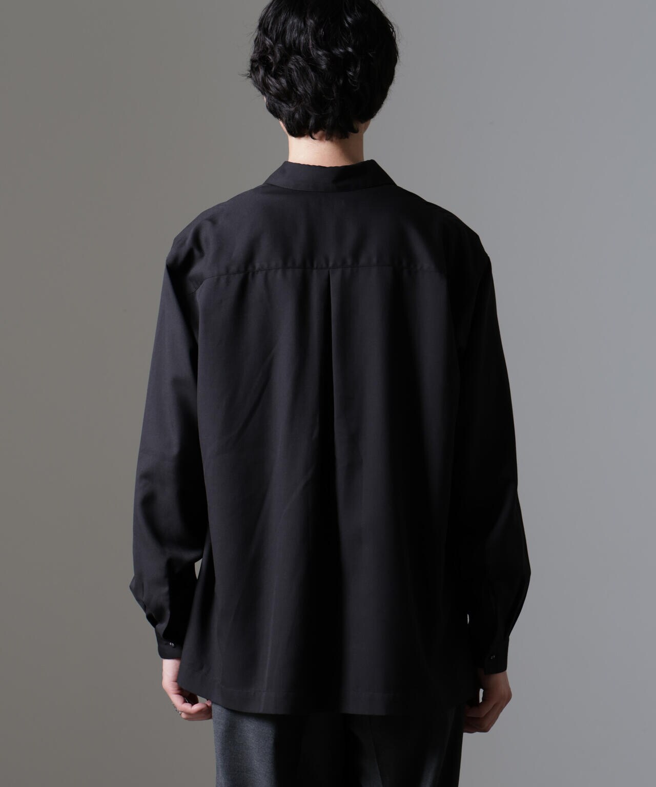 ドレープスキッパーシャツ 長袖 6724220207