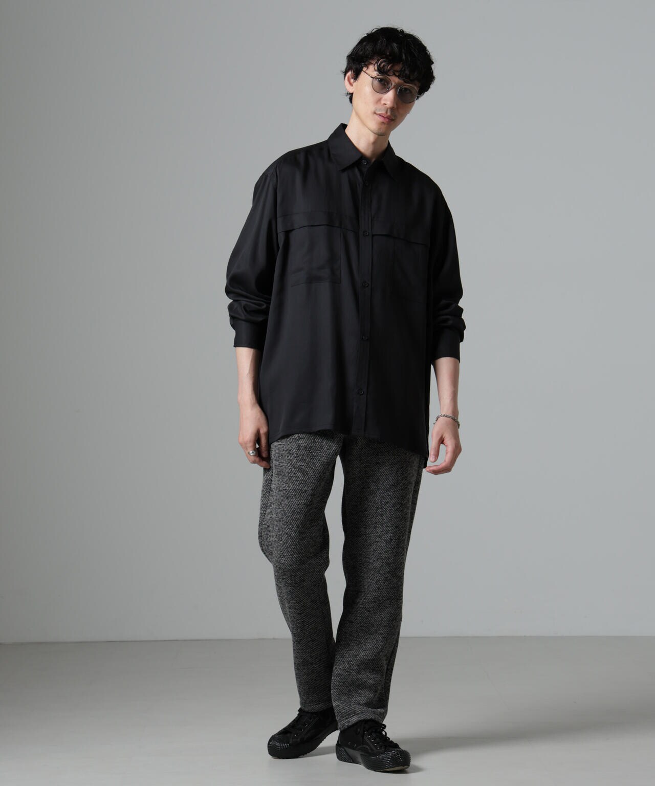 WEB限定/テンセルツイルポケットレギュラーカラーシャツ 6724220217