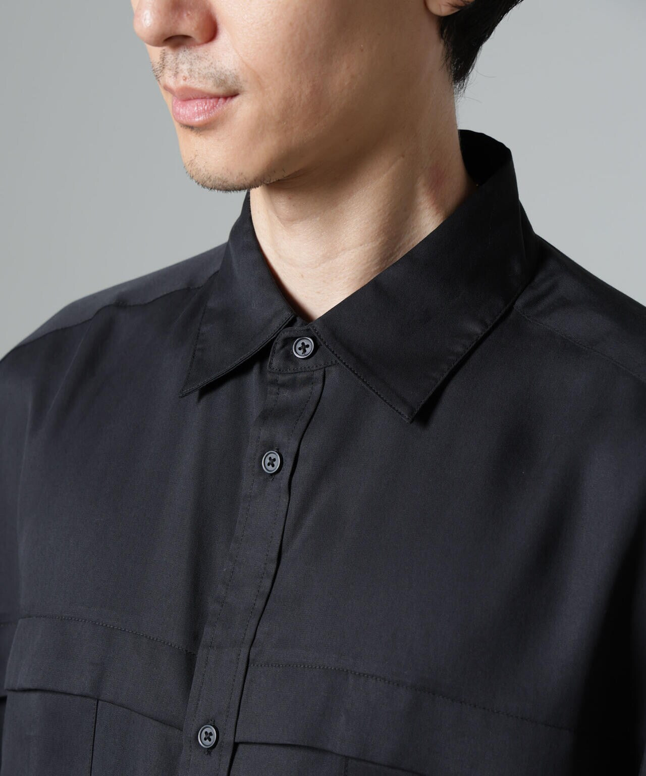 WEB限定/テンセルツイルポケットレギュラーカラーシャツ 6724220217