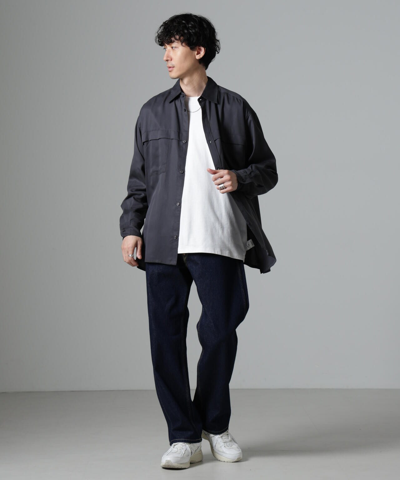 WEB限定/テンセルツイルポケットレギュラーカラーシャツ 6724220217