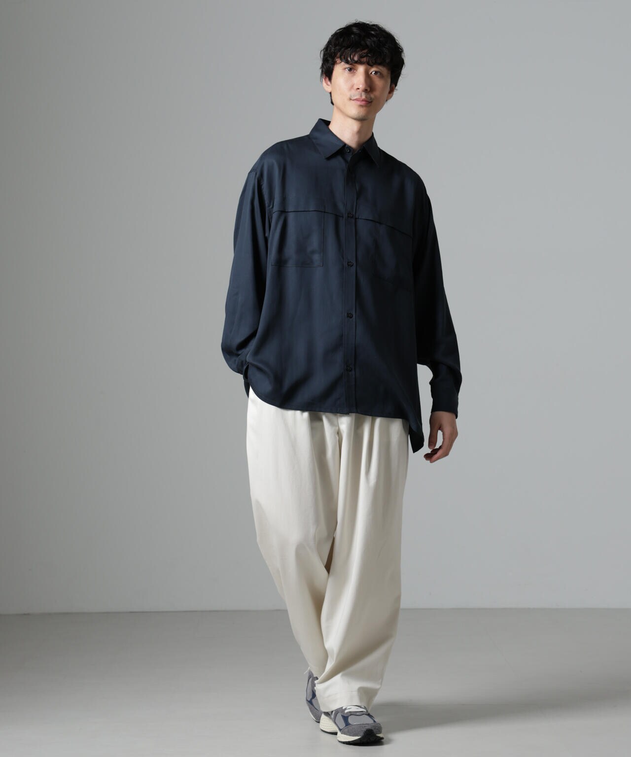 WEB限定/テンセルツイルポケットレギュラーカラーシャツ 6724220217