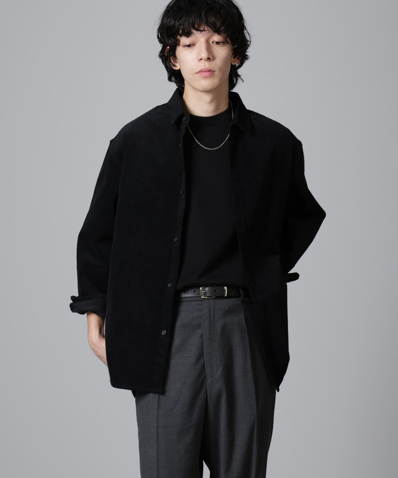 リラックスコーデュロイシャツ 6724220223