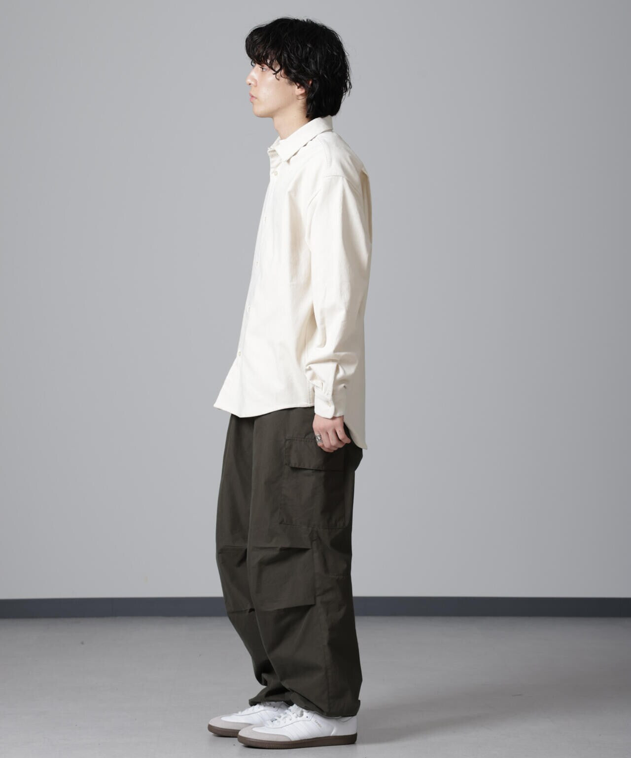 リラックスコーデュロイシャツ 6724220223