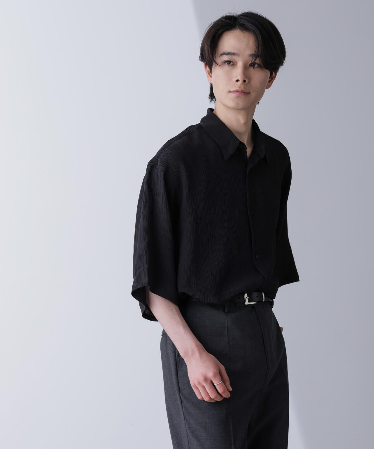 WEB限定 / 楊柳 リラックス シャツ 半袖