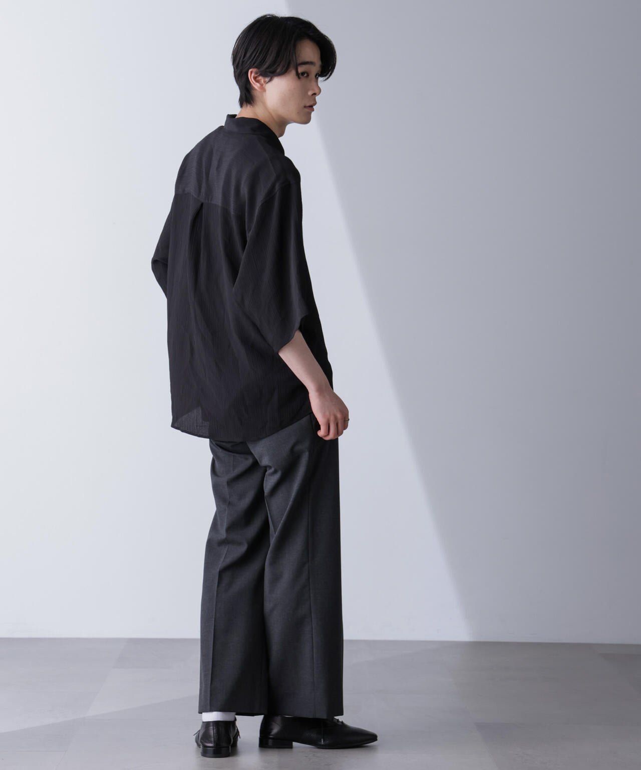 WEB限定 / 楊柳 リラックス シャツ 半袖