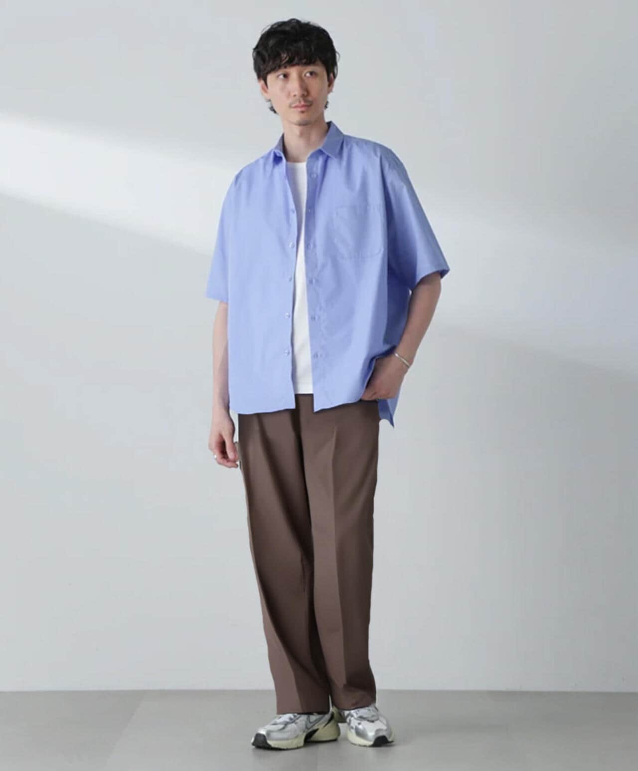ホワイト 半袖シャツ NMDS20022 I 半袖ドレスシャツ – Mitsumine Online Shop