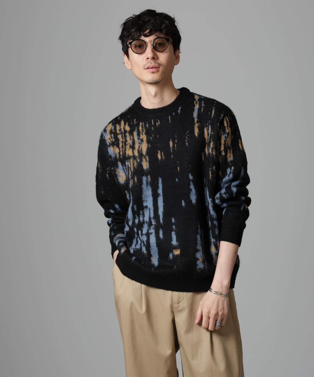 Acne Studios グラデーションモヘヤニット ウール 長袖 Acne studios ニットセーター グラデーション - メルカリ