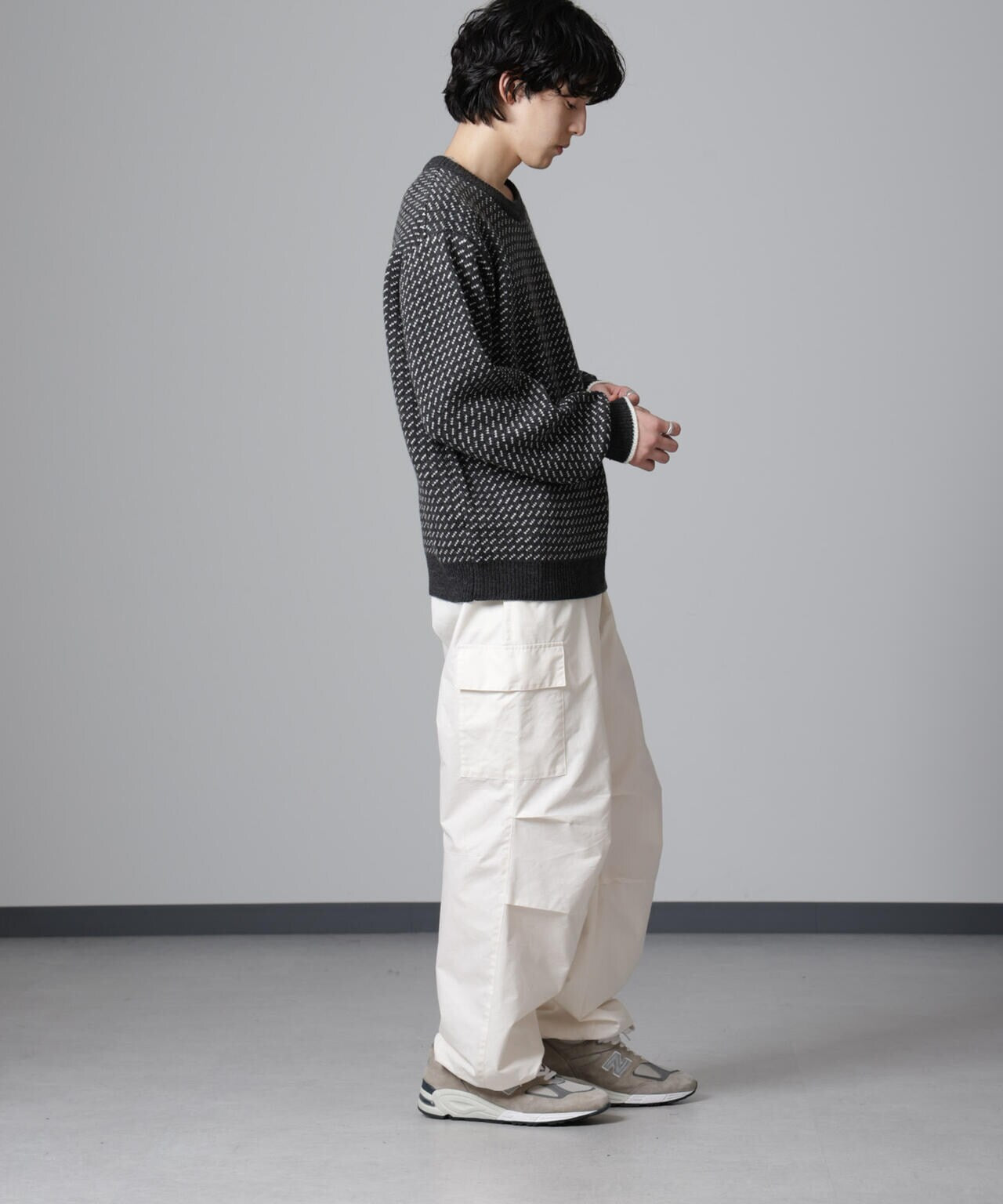 Unisex Bugs Bunny Crochet Sweater crew Knit 男女兼用 ユニ