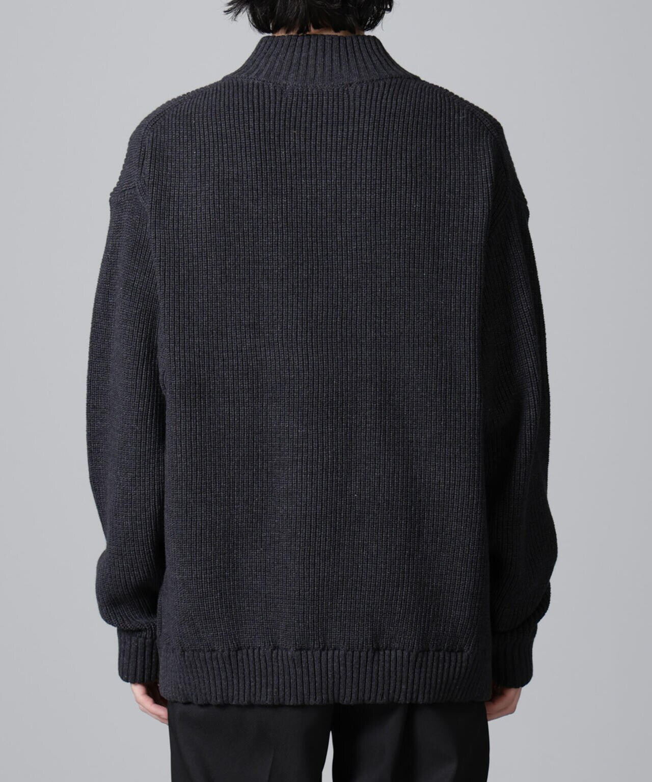 畔ニットハーフZIPプルオーバー 6724222221