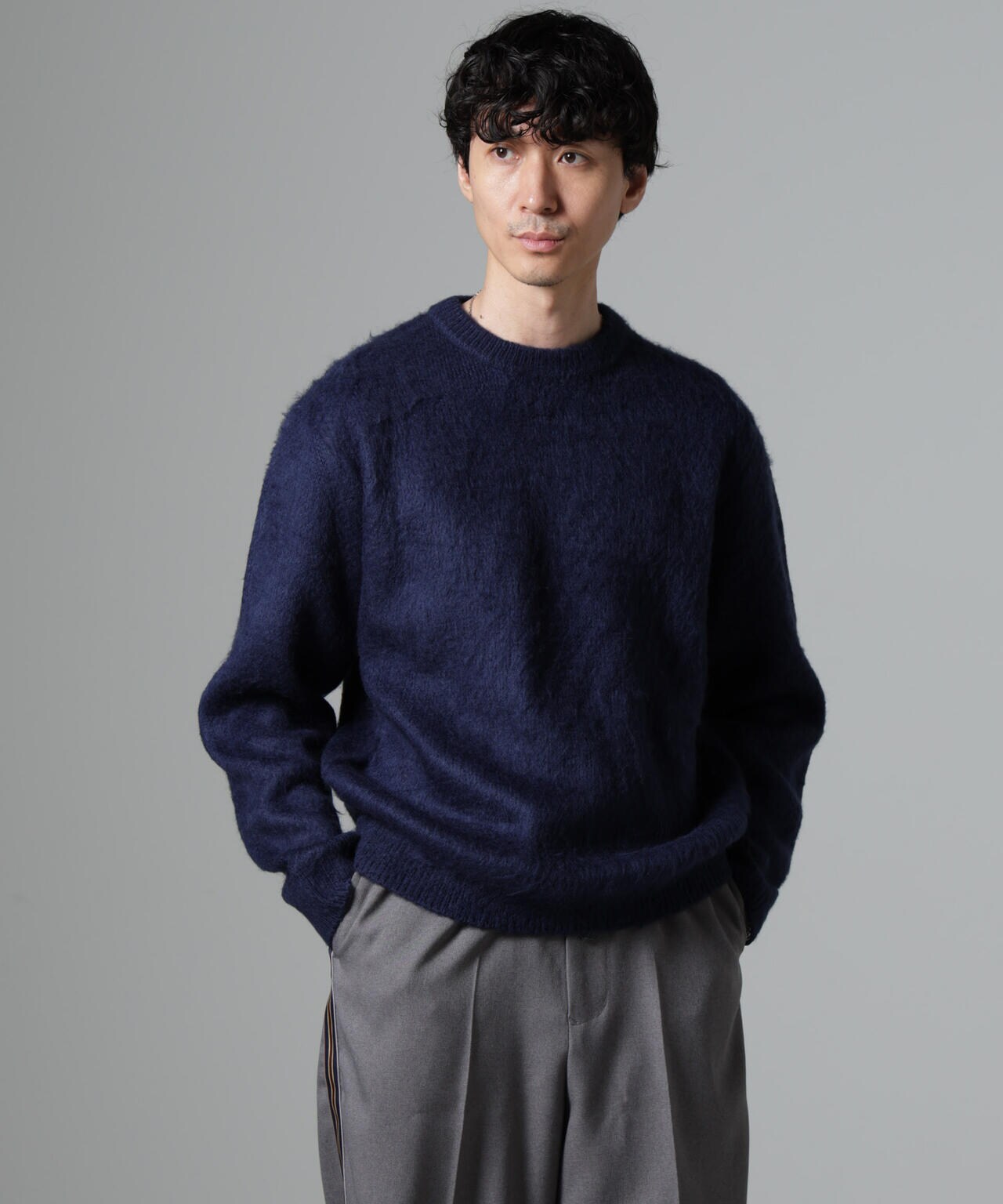 ニット セーター モヘアライクオーバーニットセーター レディース Shoowtime セーター ニット オーバーサイズビッグモヘアライク
