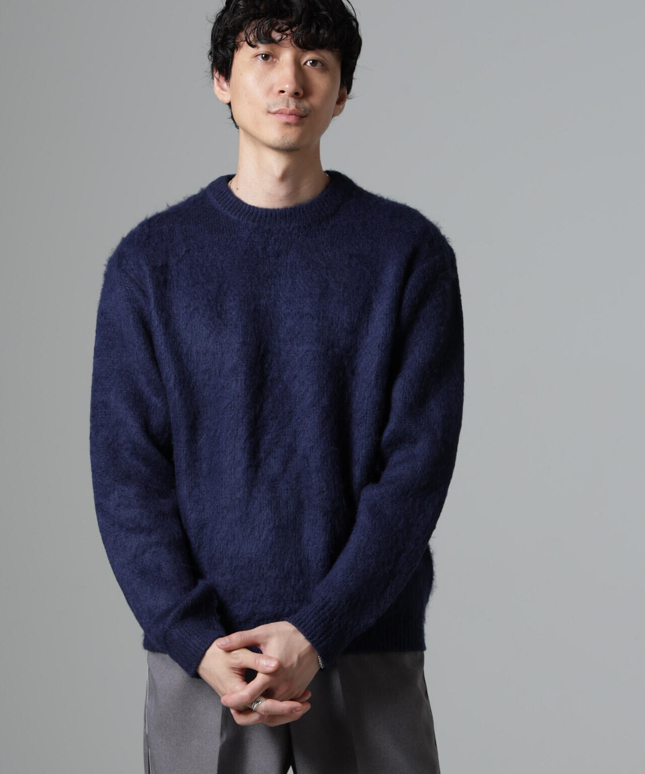 モヘヤ ライク プルオーバー ニット