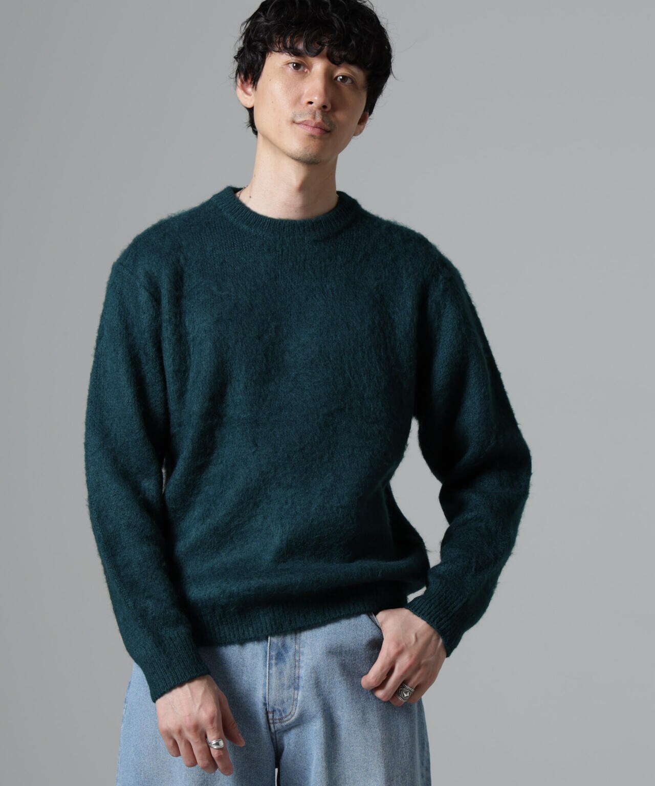 モヘヤ ebure エブール ニットセーター プルオーバー エブール ebure ニット - メルカリ