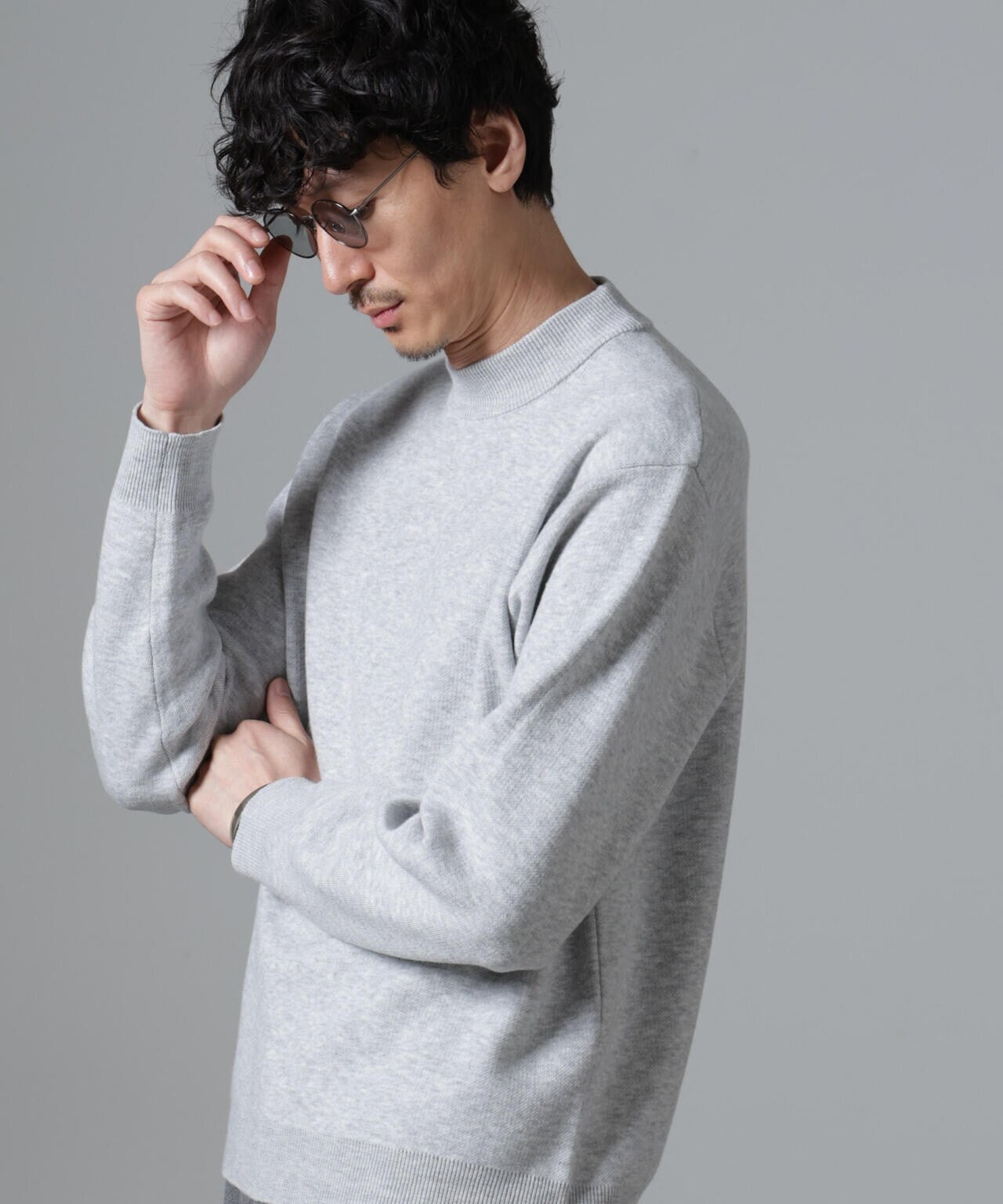PGG ダンボールニット　モックネック　新品　サイズ５　ホワイト　メンズ PEARLY GATES - PGG ダンボールニット モックネック 新品