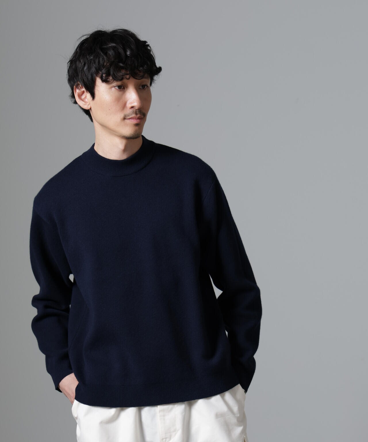 もちやわモックネックニットプルオーバー｜ファッション通販の
