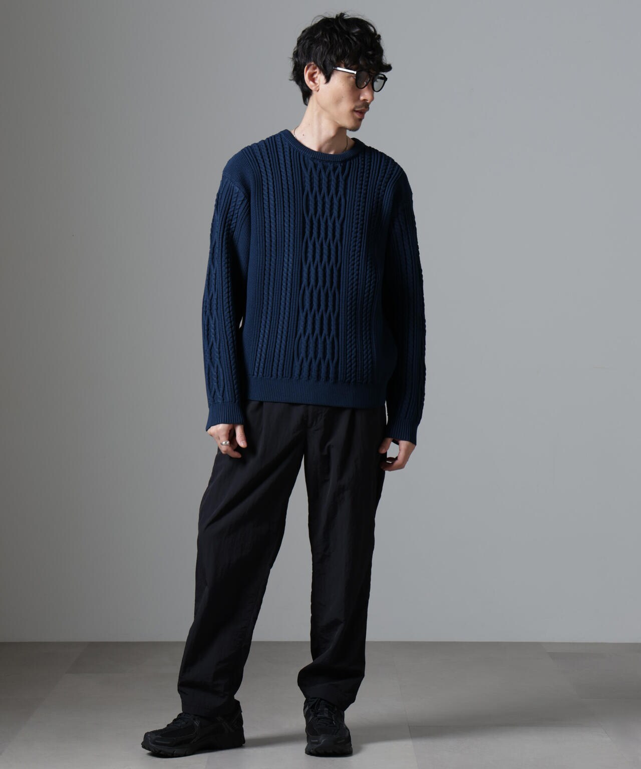 ◆エアーストレッチケーブルニット ◇エアーストレッチケーブルニット｜アドーアの通販｜&mall
