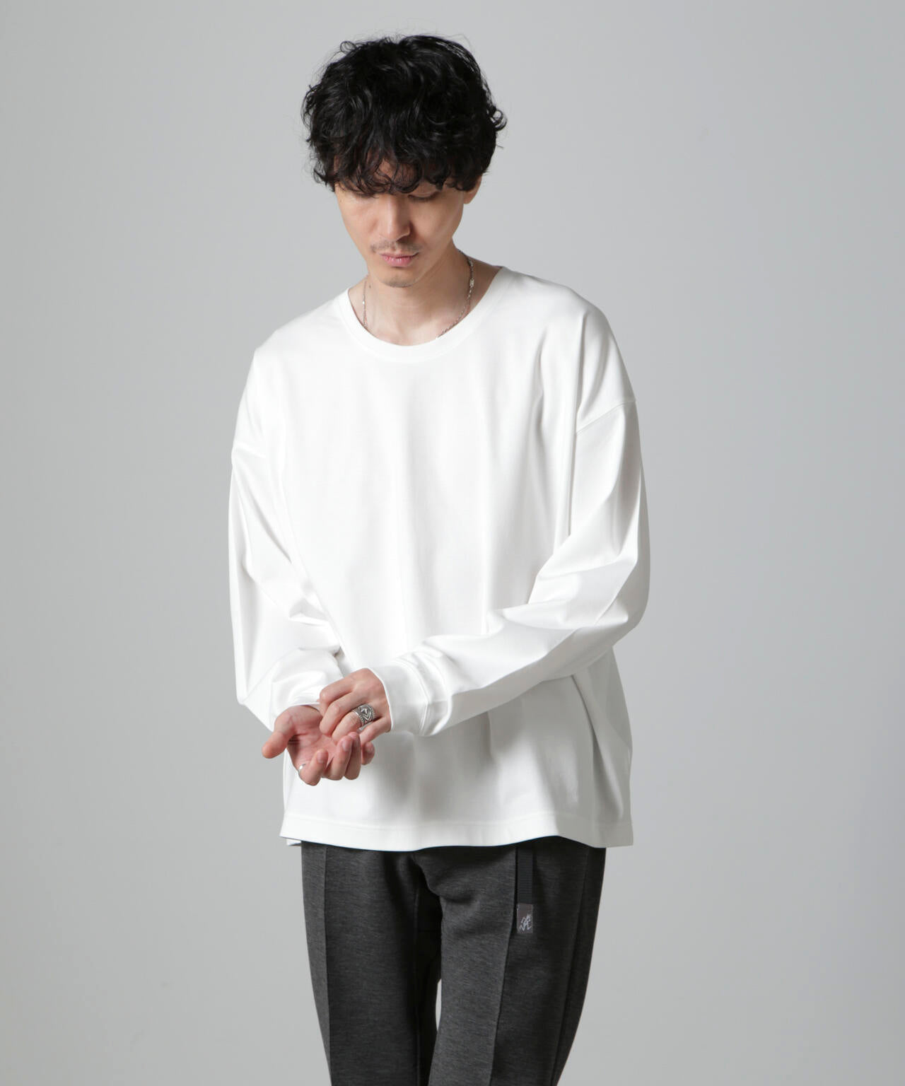WEB限定 / アンチスメル ルーズ クルーネック Tシャツ 長袖