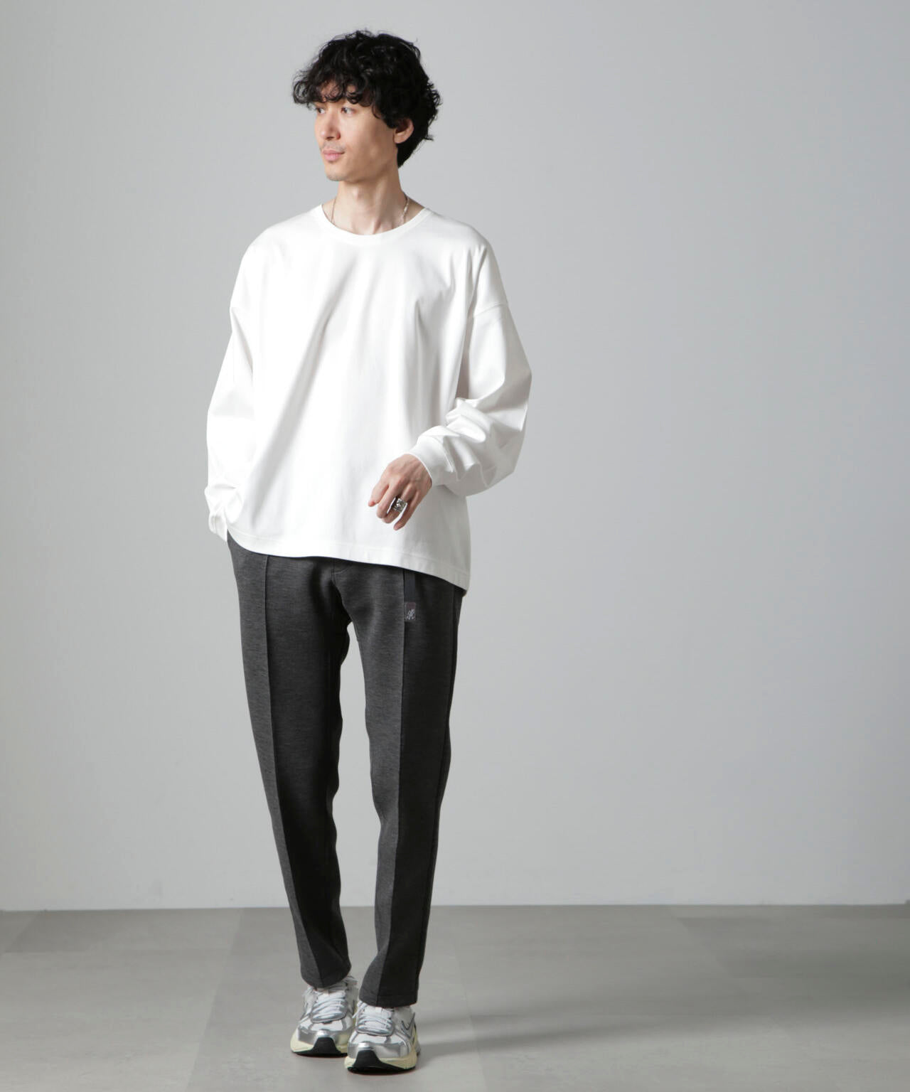 WEB限定 / アンチスメル ルーズ クルーネック Tシャツ 長袖