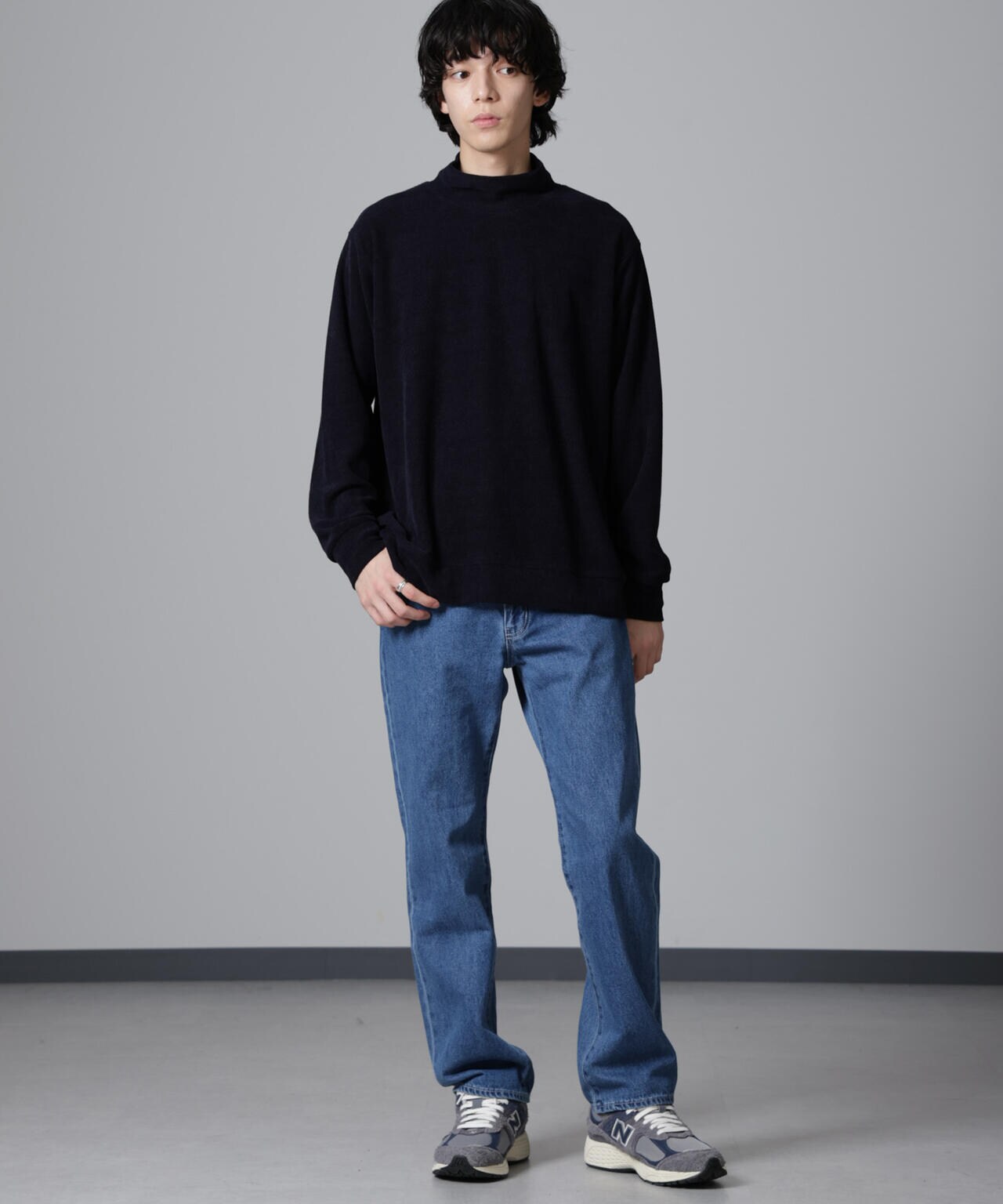 モール ライク ハイネック プルオーバー 長袖