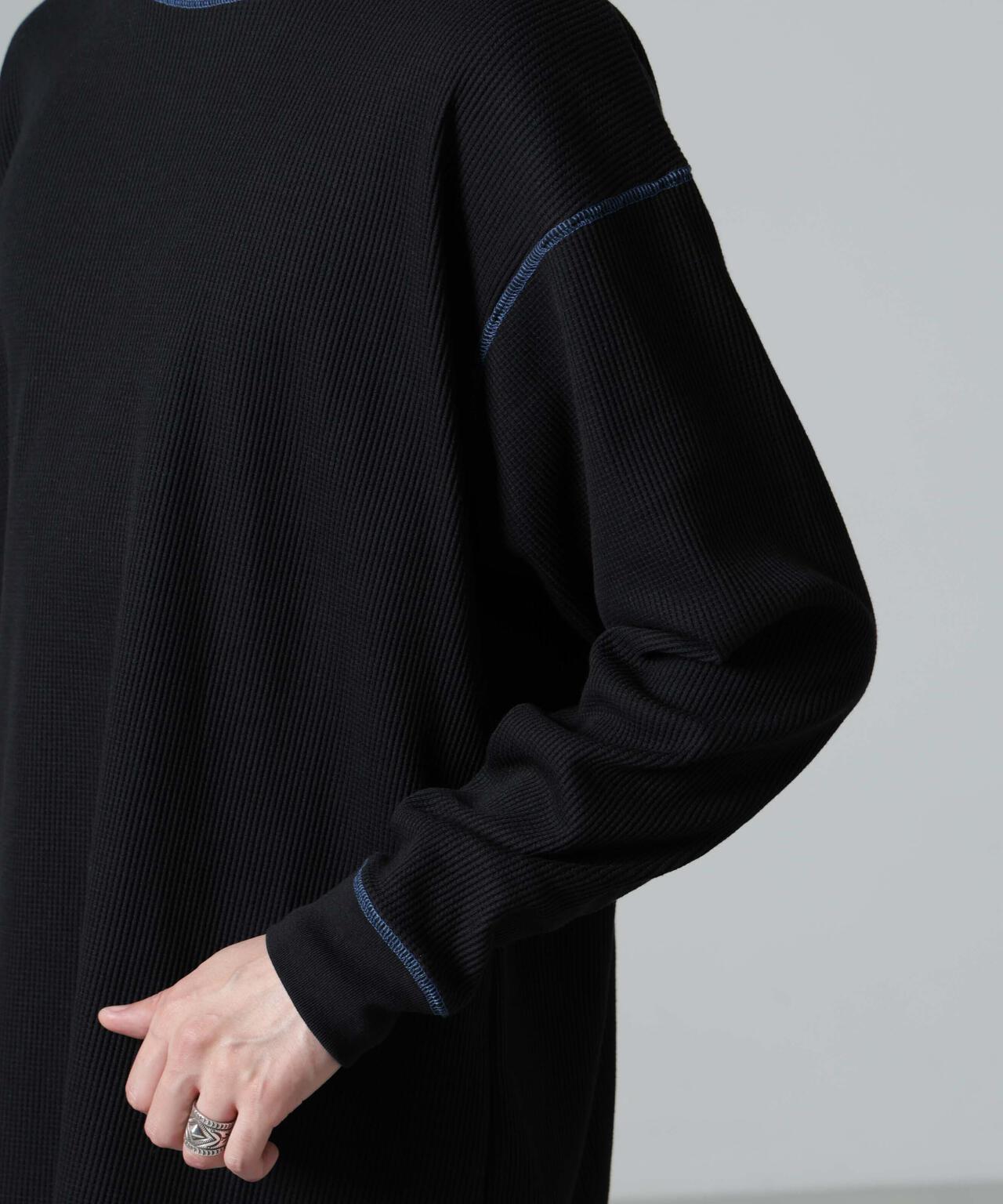 ステッチワッフルＴシャツ 長袖 6724223240