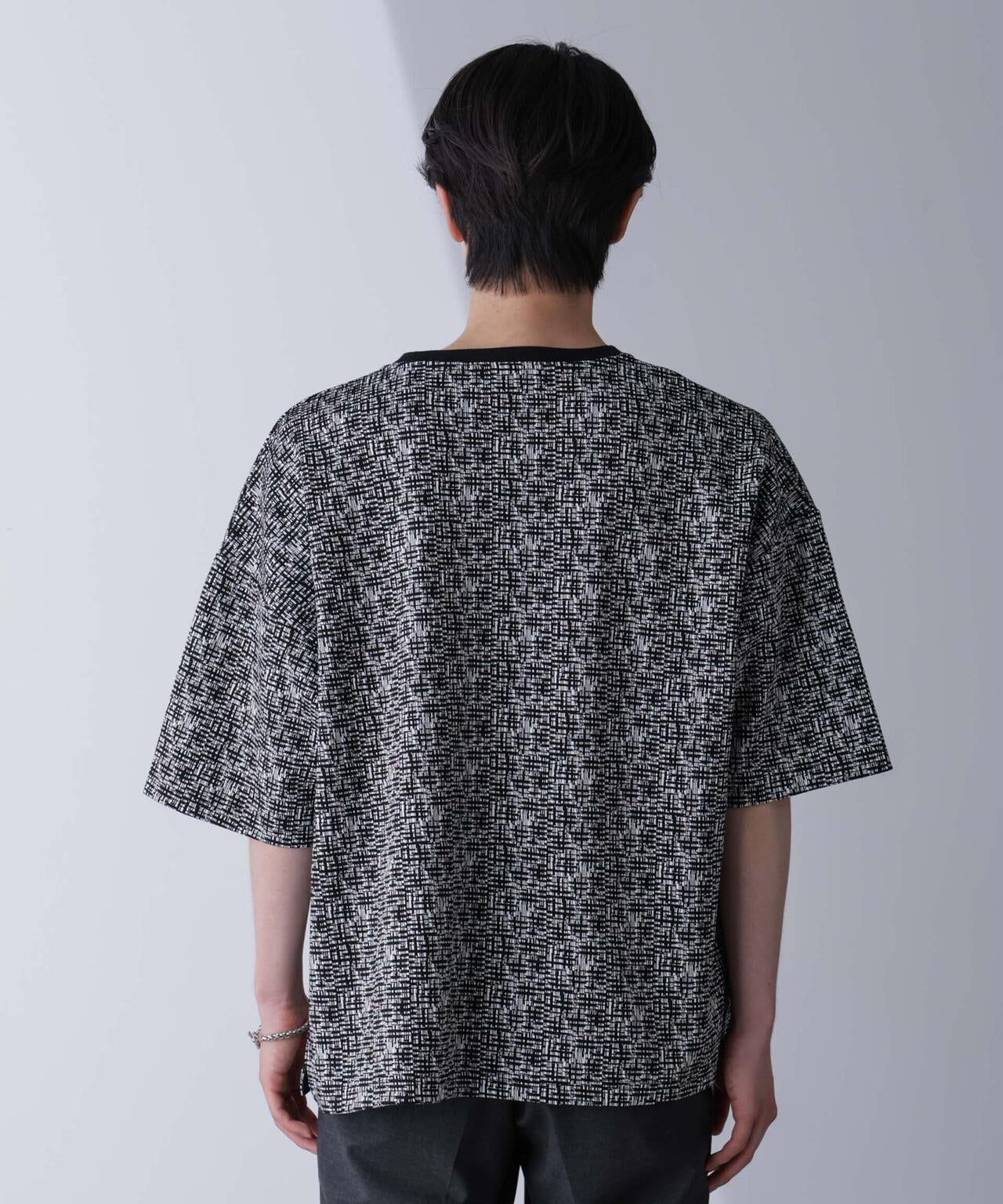 パターンジャガードTシャツ 半袖 6724224205