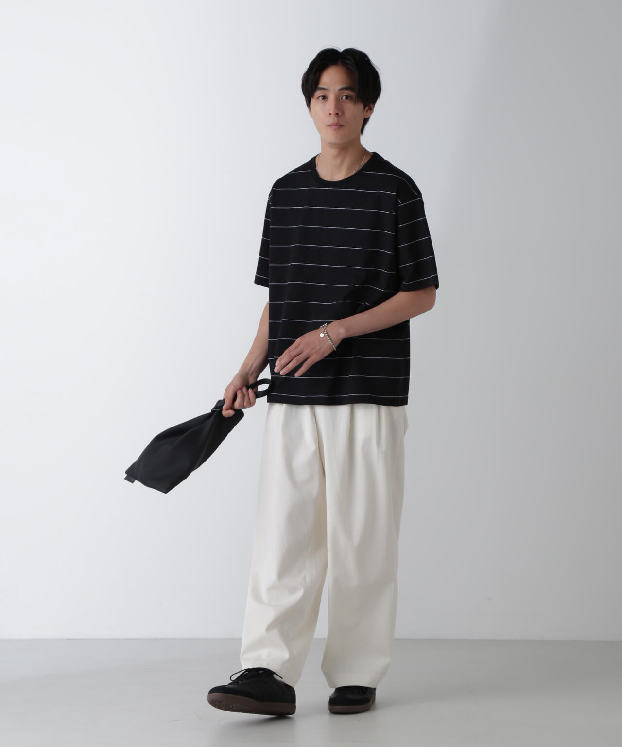 リラックスボーダーTシャツ 半袖 6724224220