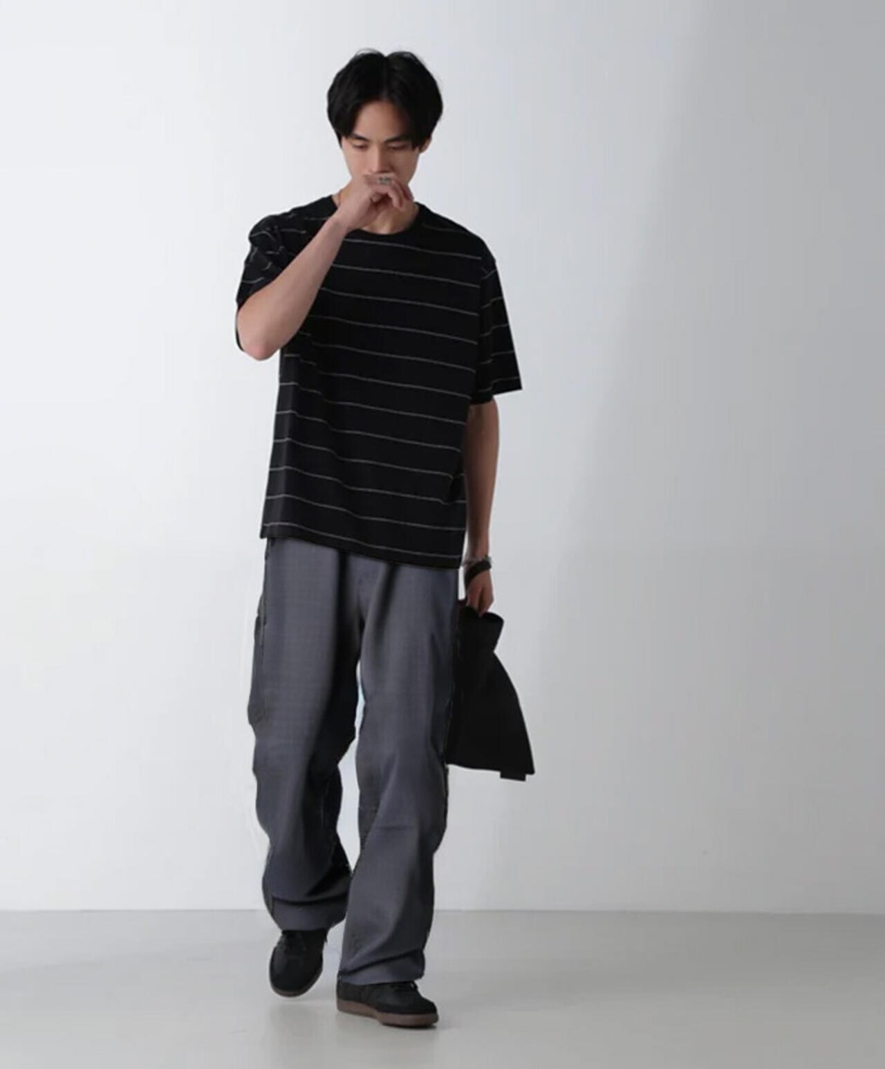 リラックス ボーダー Tシャツ 半袖