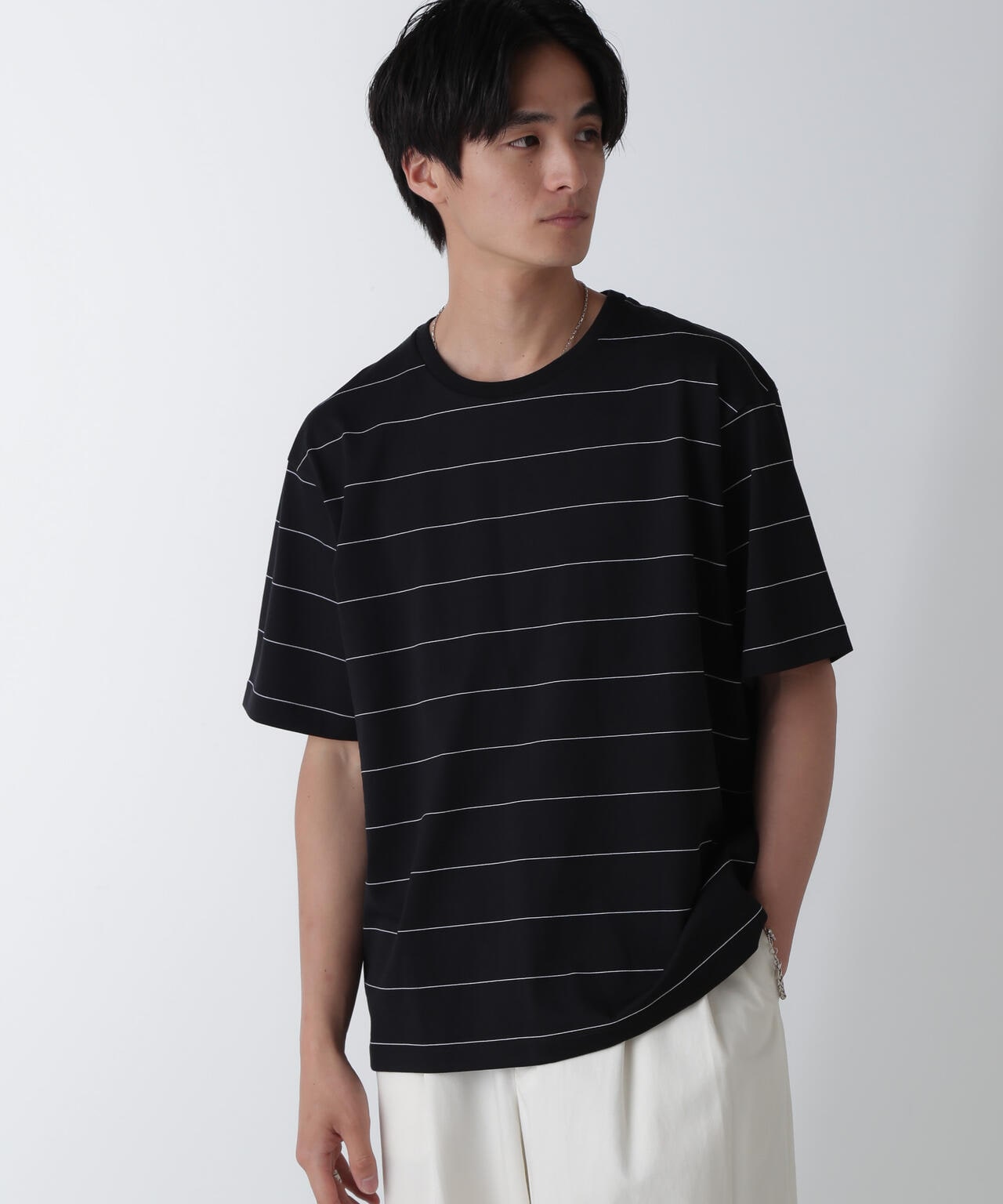 Kolor ボーダー 半袖シャツ サイズ1 リラックス ボーダー Tシャツ 半袖