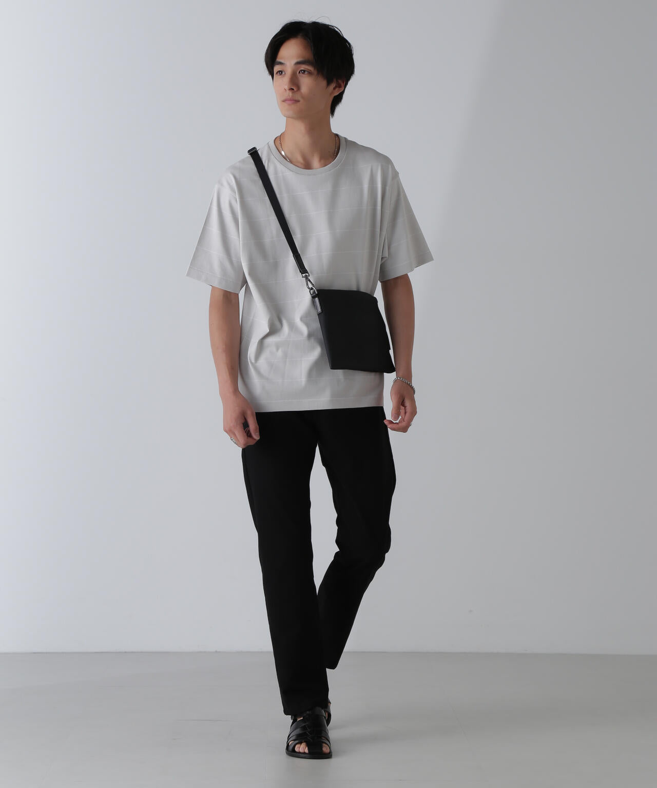 リラックスボーダーTシャツ 半袖 6724224220