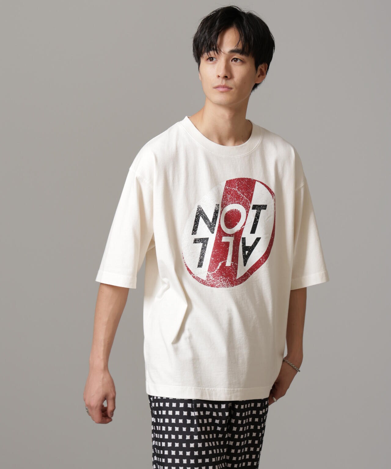 「NOT ALL」オーバーダイTシャツ 半袖 6724224227