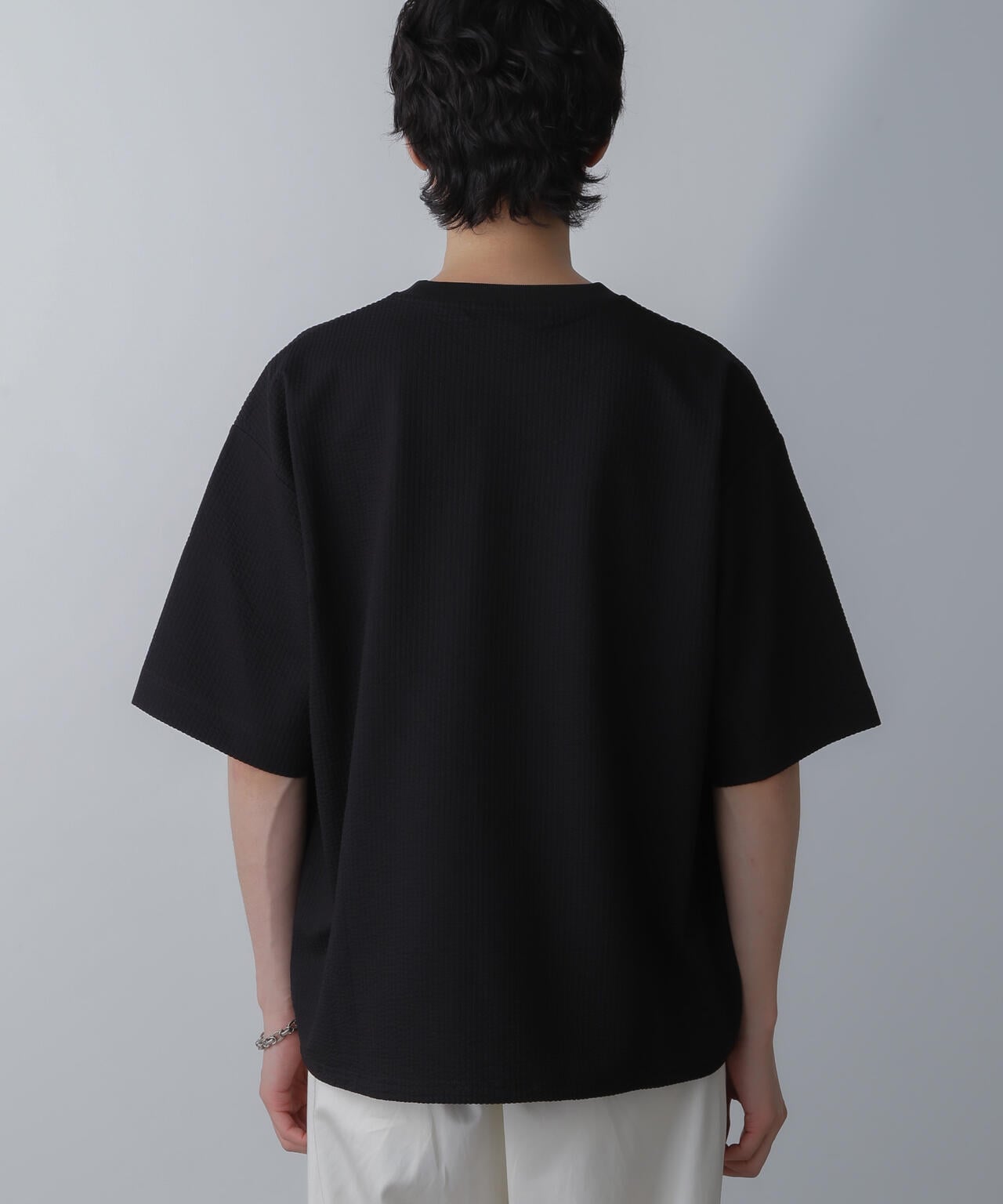 シルケット サッカー ワイド Tシャツ 半袖