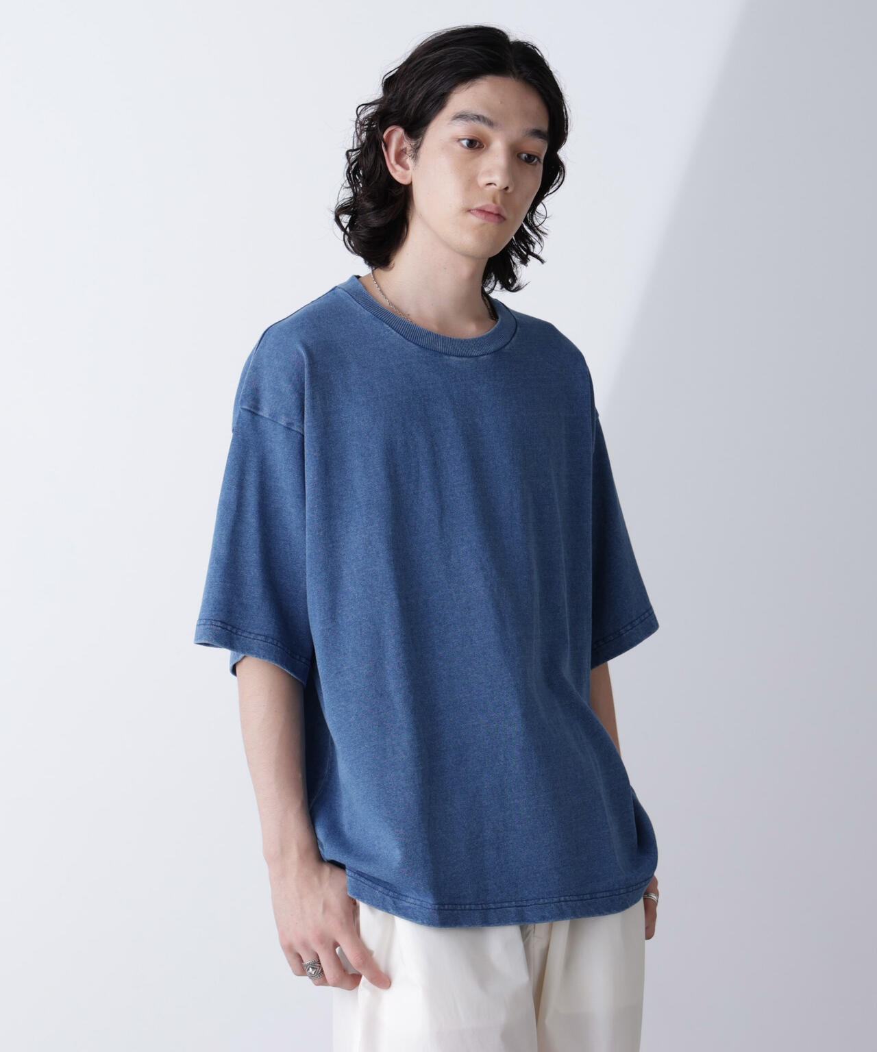 リラックスインディゴTシャツ 半袖 6724224231