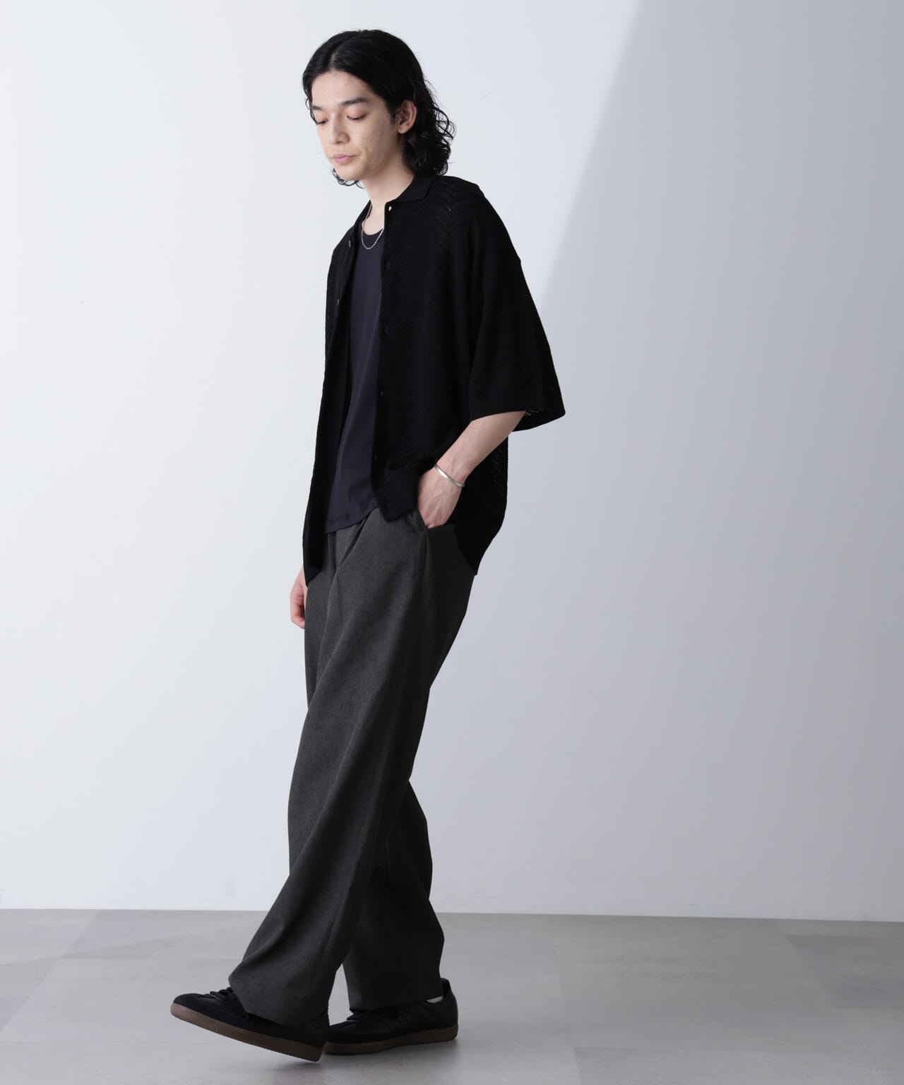 NANO universe スラックス 「N TROUSERS PREMIUM」TEXBRID(R)撥