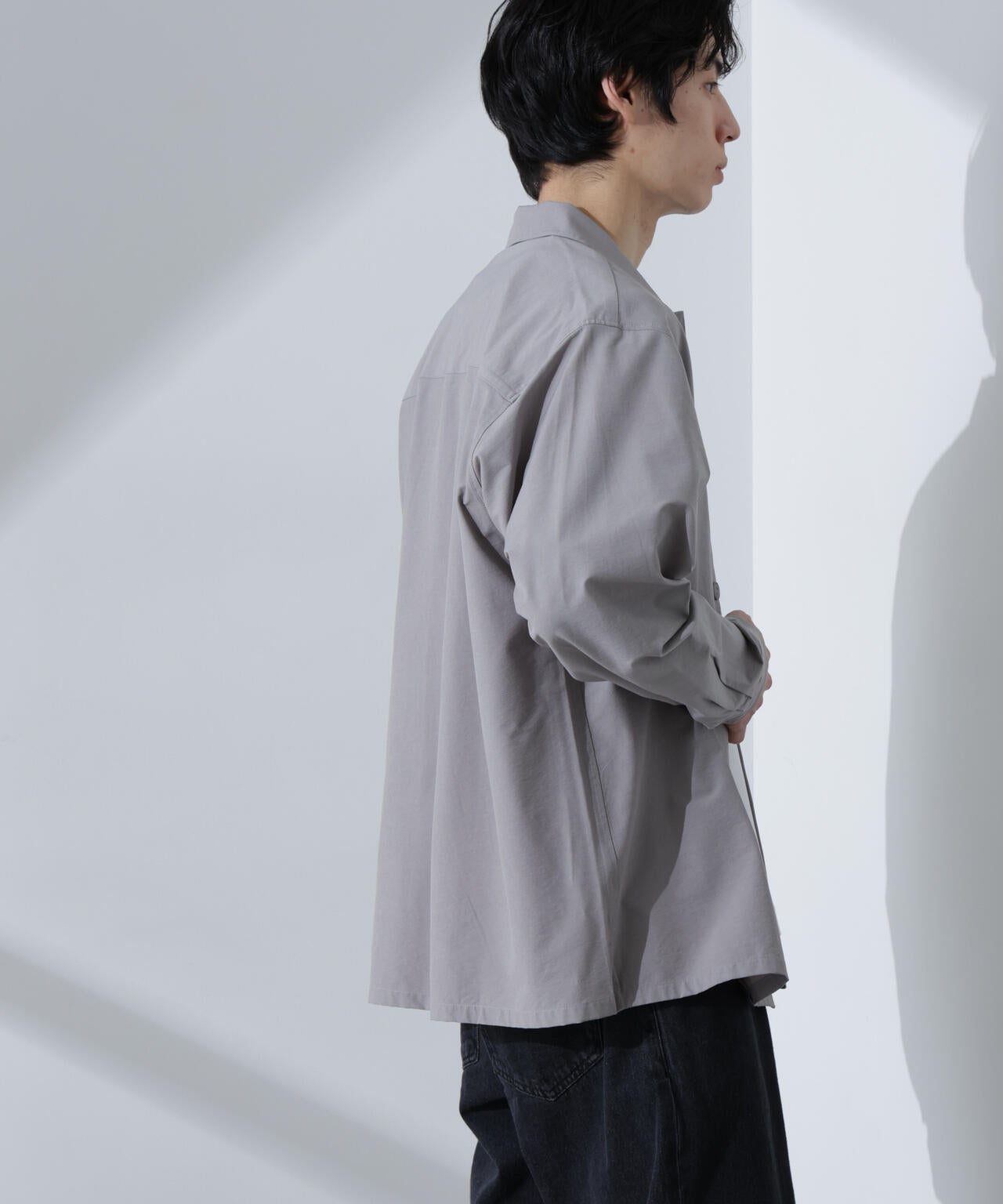 ストレッチワイドシャツブルゾン(セットアップ可) 6725112207