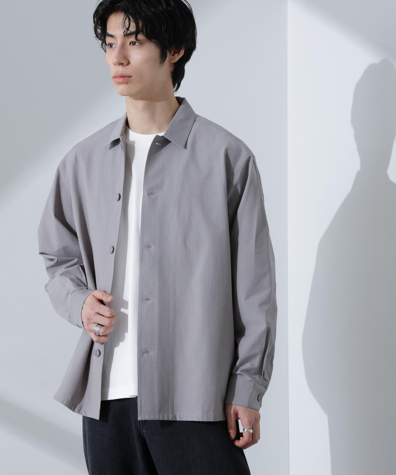 24SS N.HOOLYWOODシャツ ブルゾン ベージュ 別注> SHIRT BLOUSON | N.HOOLYWOOD
