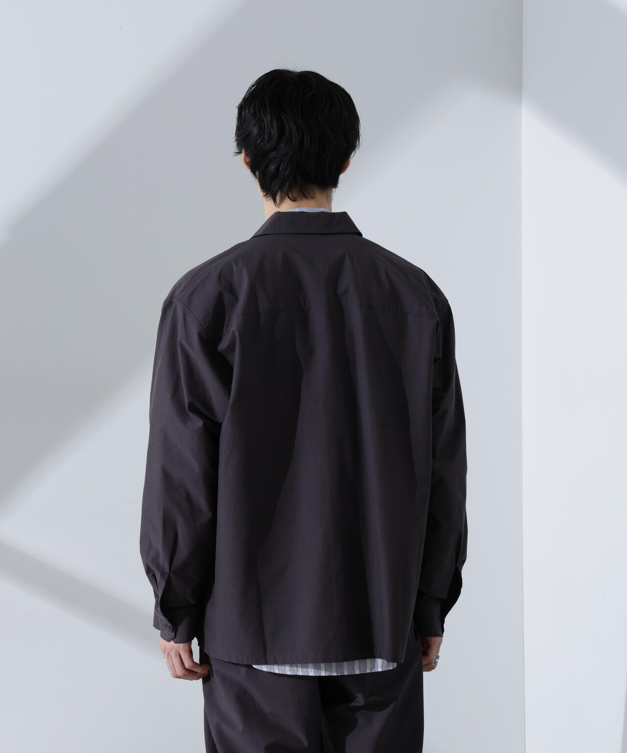 ストレッチワイドシャツブルゾン(セットアップ可) 6725112207